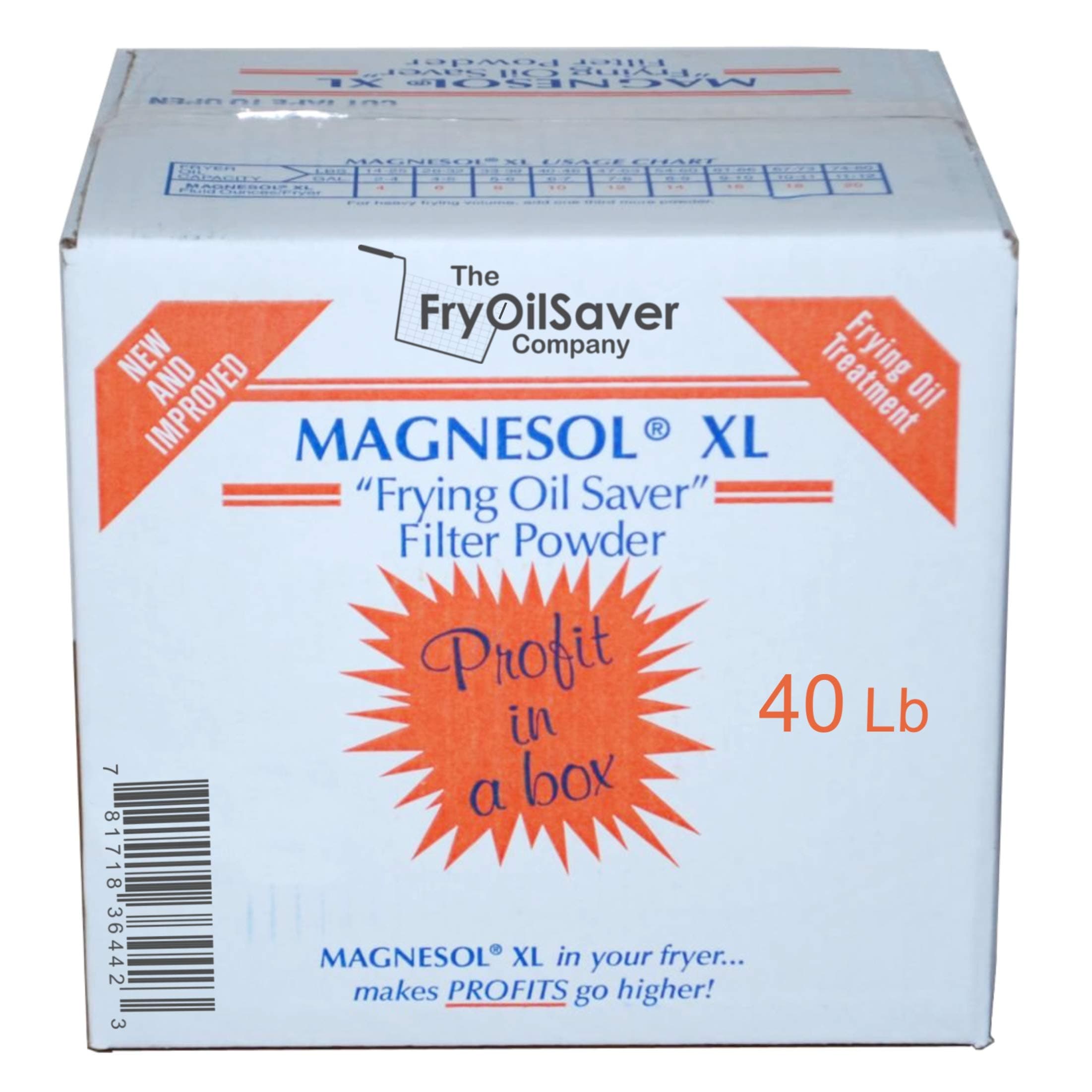 40 Lbs Fryer Filter Powder