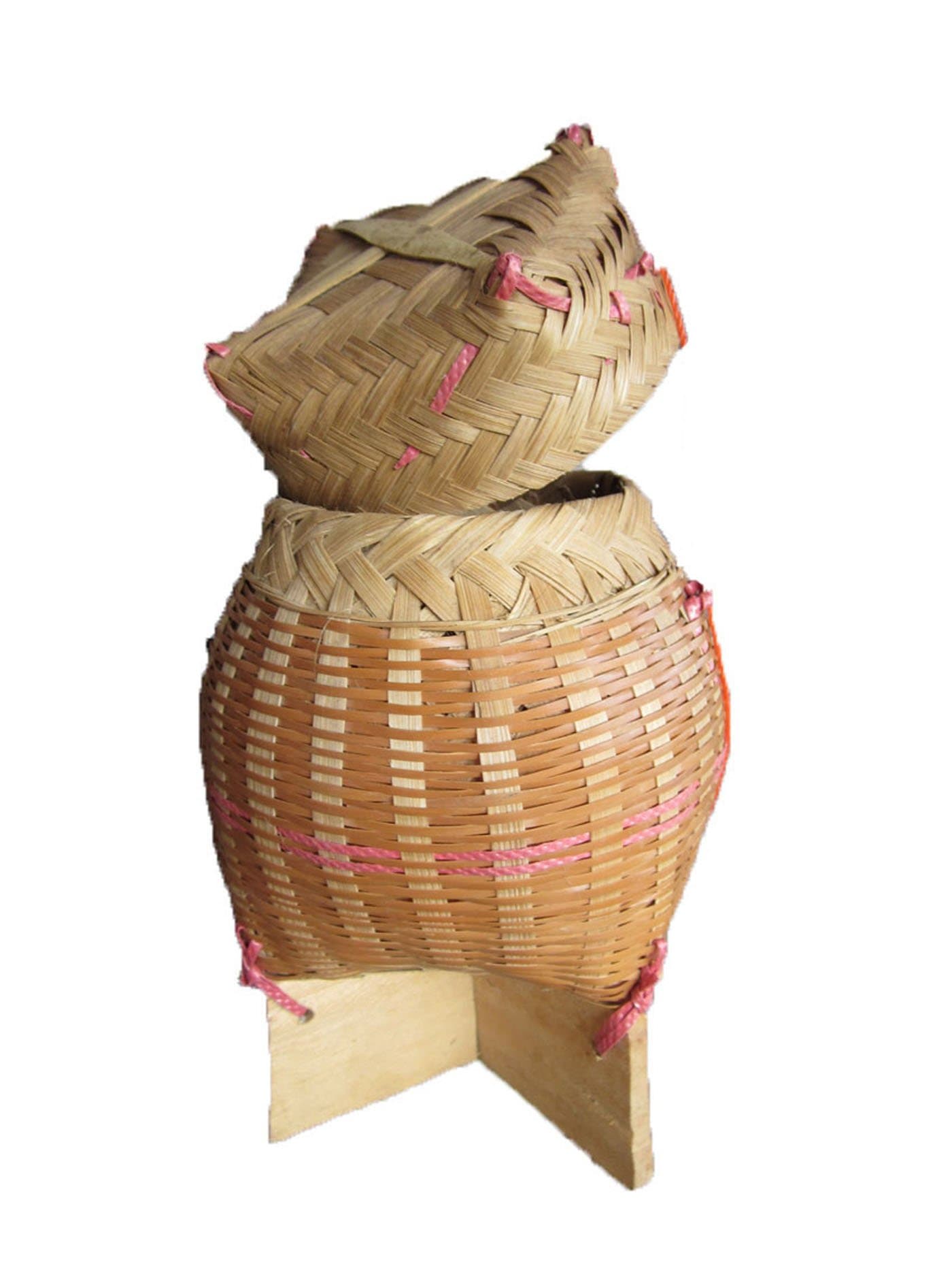 Thailand Handmade Bamboo Sticky Rice Serving Container