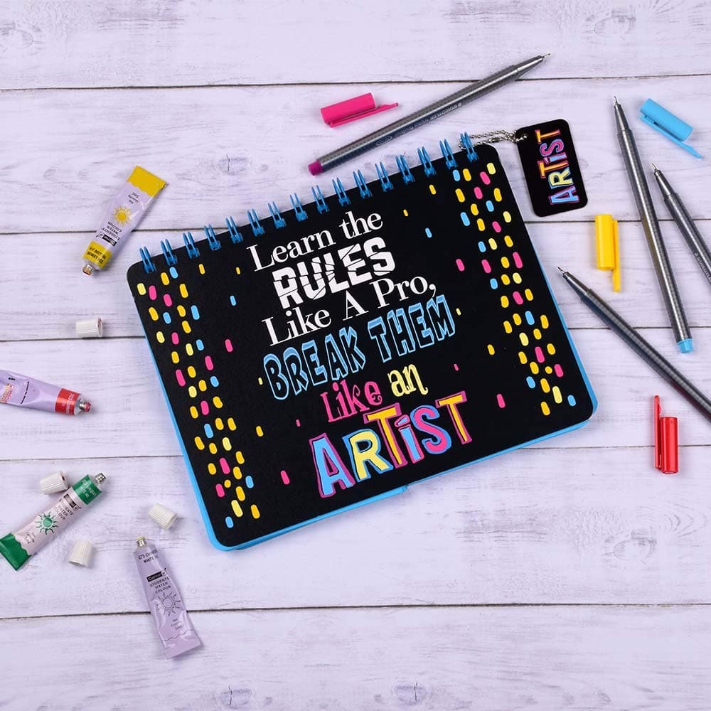 DOODLE Artist Rules A5 Size Notepad (Multicolour)