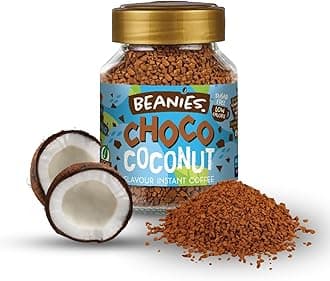 - Beanies Choco Coconut Flavoured Instant Coffee | 50g | Freeze Dried Coffee with Rich Chocolate & Coconut