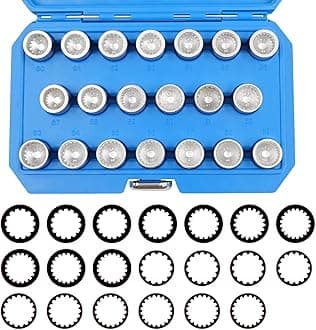 20PCS Wheel Lock Nut Key Kit for Porsche VW Touareg, Anti-Theft Lug Nut Removal Tool and Screw Remover