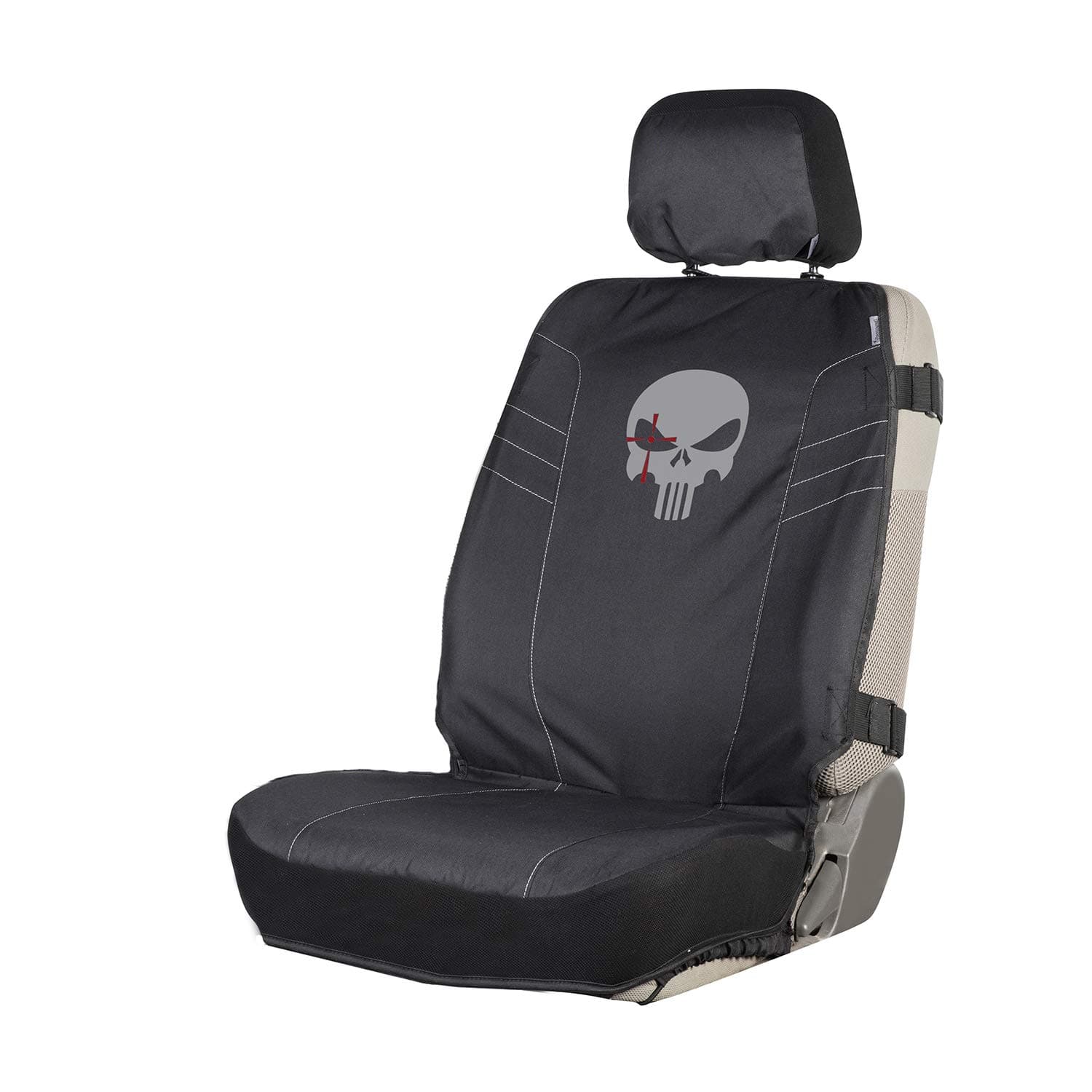 Chris Kyle Seat Covers, Easy to Install Front and Bench Seat Covers for Car, Truck, and SUV, Protector (Black)