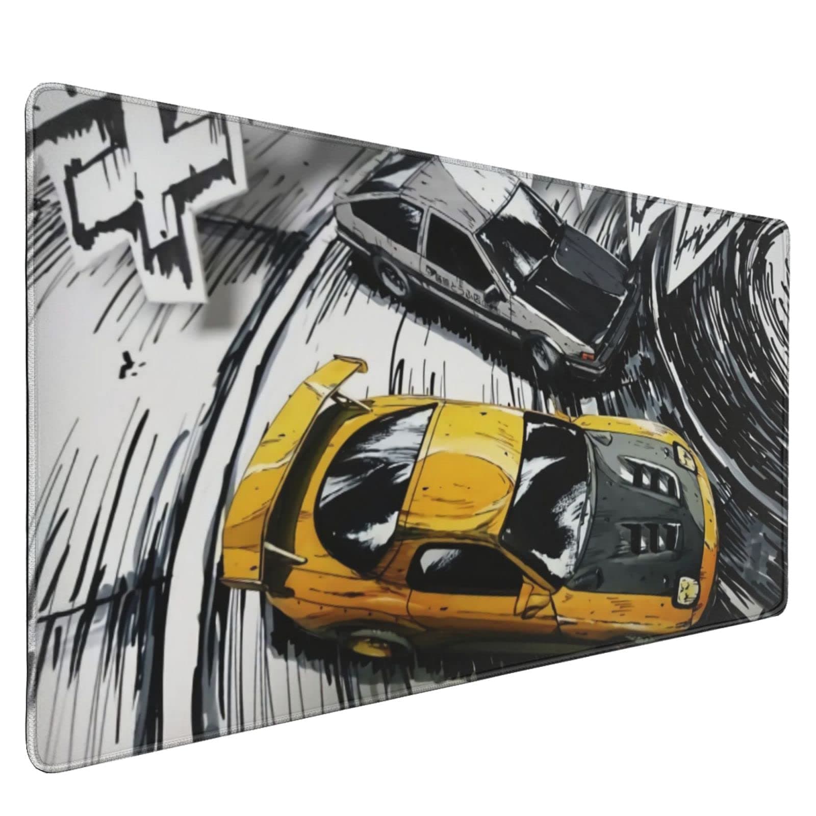 Initial D Anime Mouse Pad Extended XXL & Large Gaming Mat Protector Stickers 35.5 X 15.8 Inch (90x40 cm)