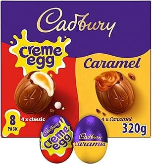 Cadbury Creme Egg & Caramel Egg 8 Pack 320g