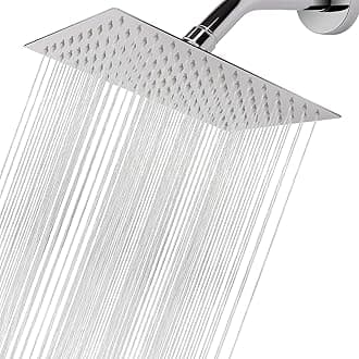 NearMoon Rain Shower Head, High Flow Stainless Steel Rainfall Shower, High Pressure Design, Awesome Shower Experience Even At Low Water Flow (12 Inch Rectangle, Chrome Finish)