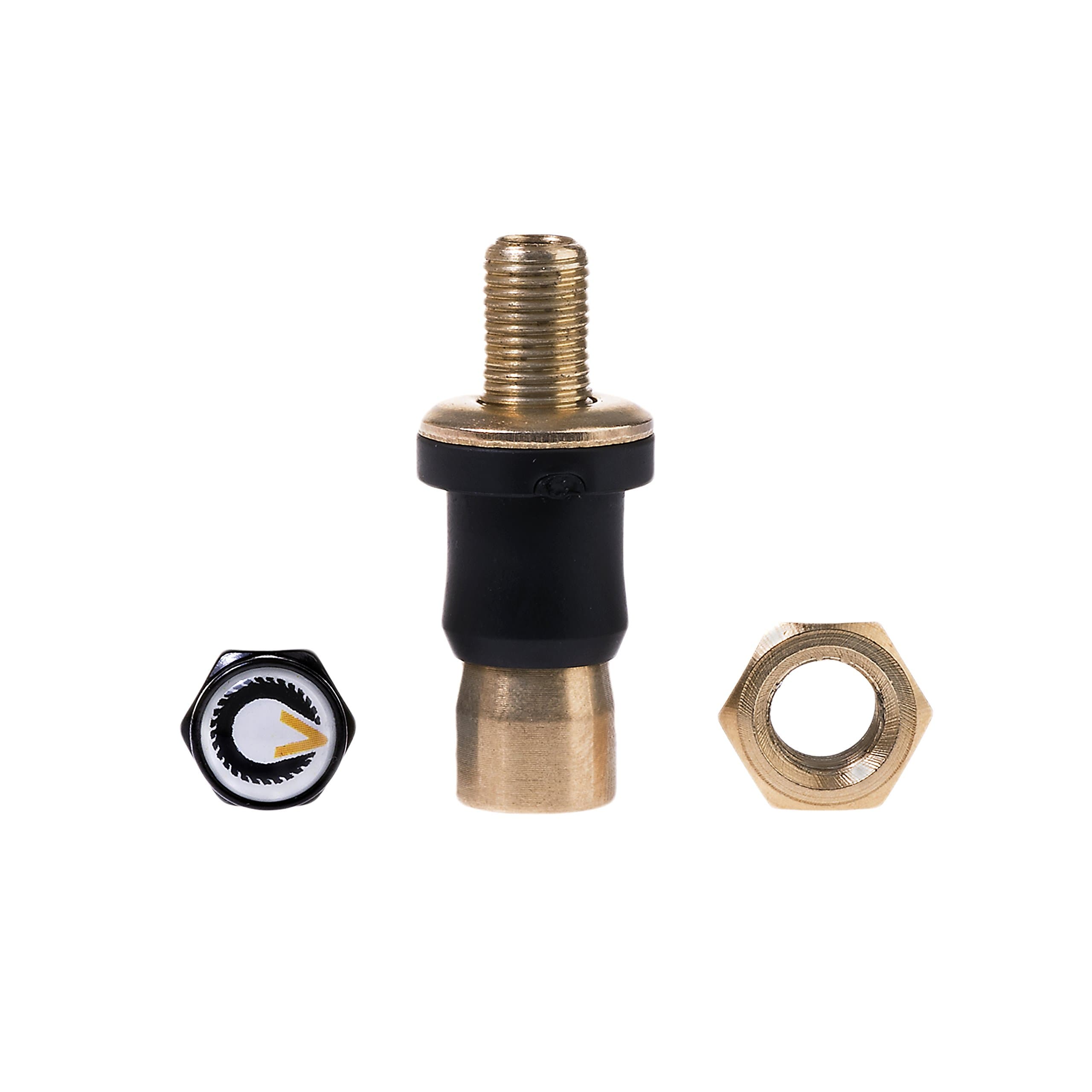 Colby Valve Ultimate Permanent Tire Valve Stem Replacement System | Short Valve Stem | No Tire Removal | Brass Tire Valve Stem Cap for Truck, SUV, ATV, UTV