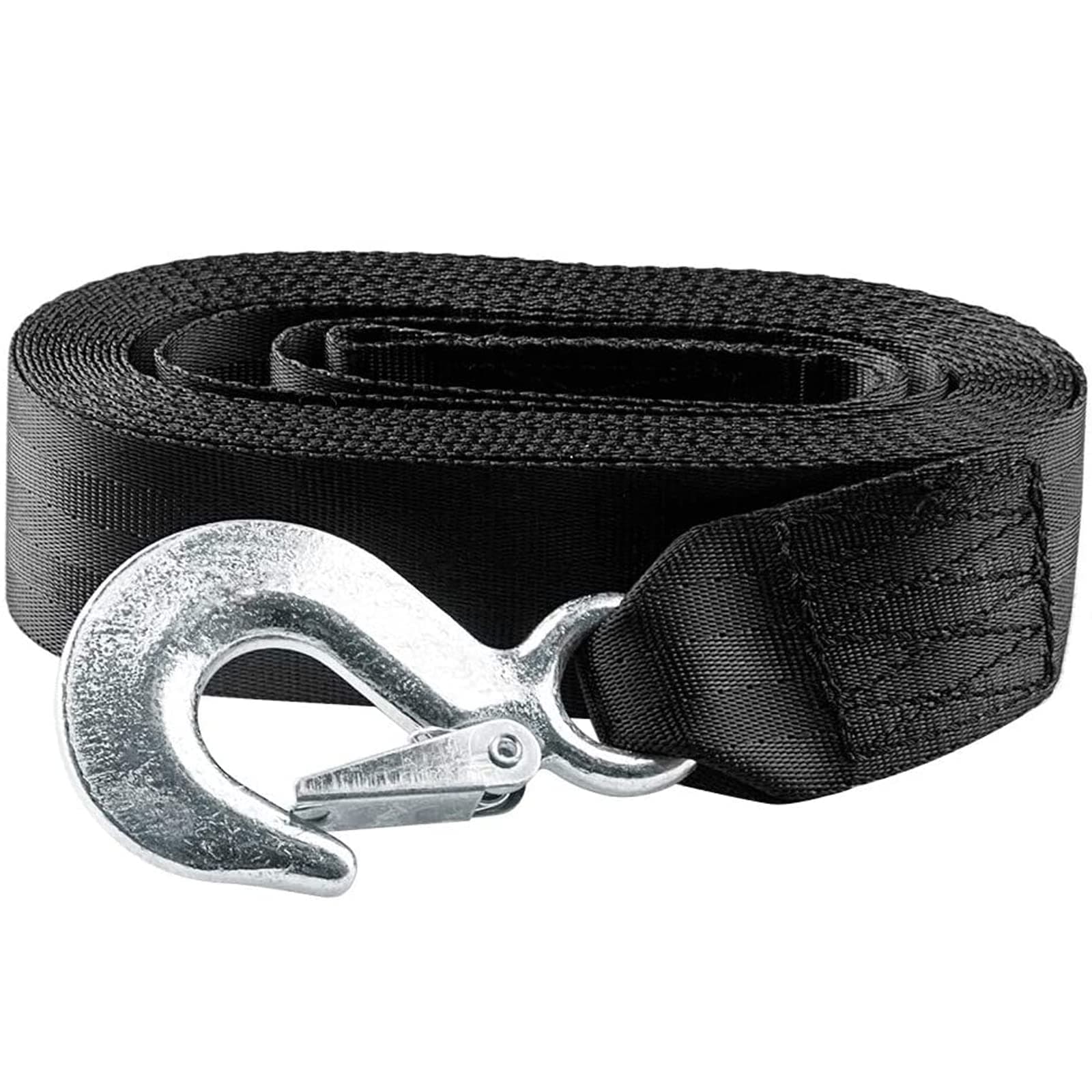 Trailer Winch Strap, Boat Heavy Duty Trailer Winch Replacement Strap 5cm X 6m with Safety Snap Hook, Breaking Strength 10000 lbs for Jetski, Wave Runner, Towing, Car Trailer