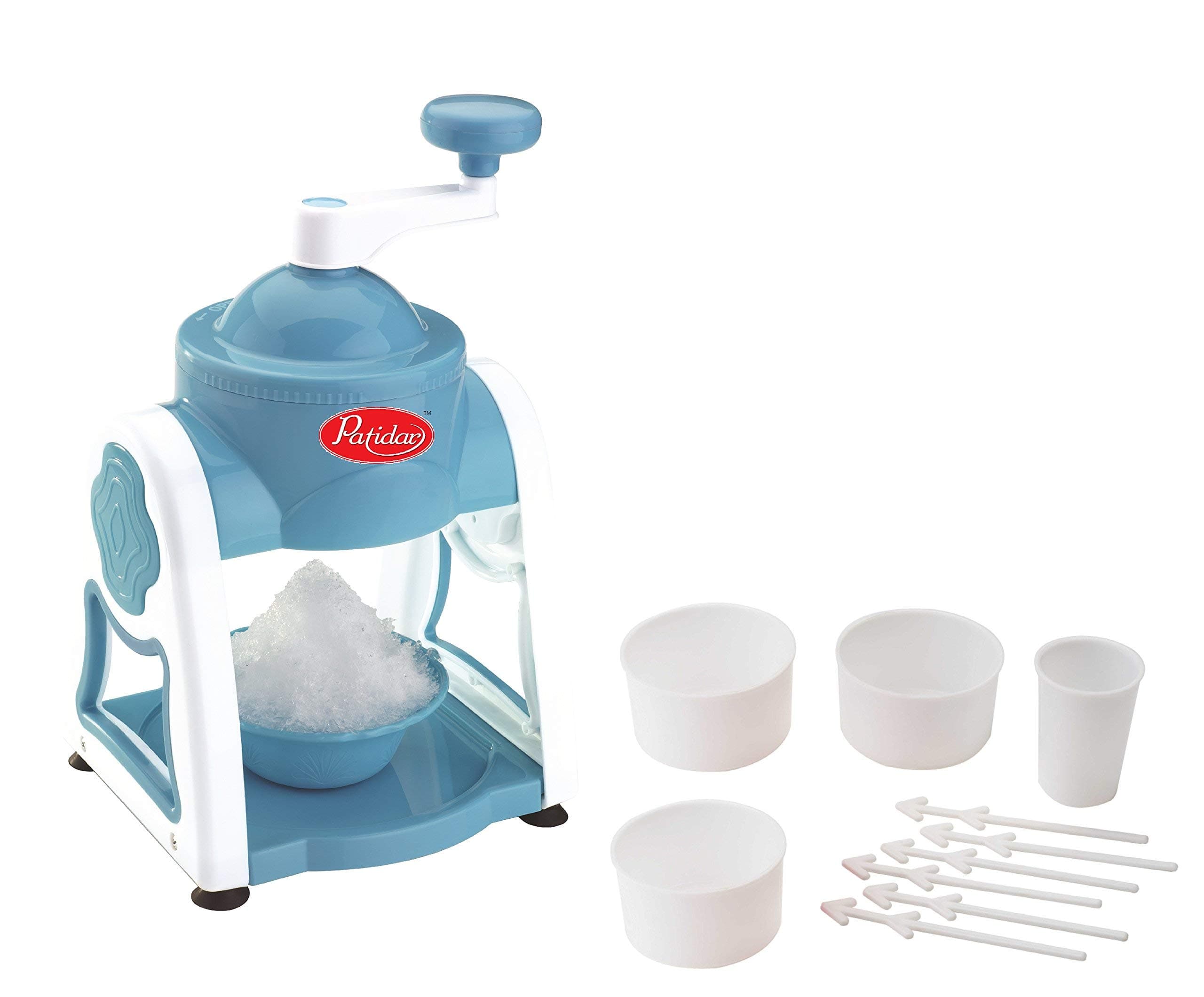 Patidar Portable Razor Sharp Ice Gola Slush/Crusher Maker (Blue)