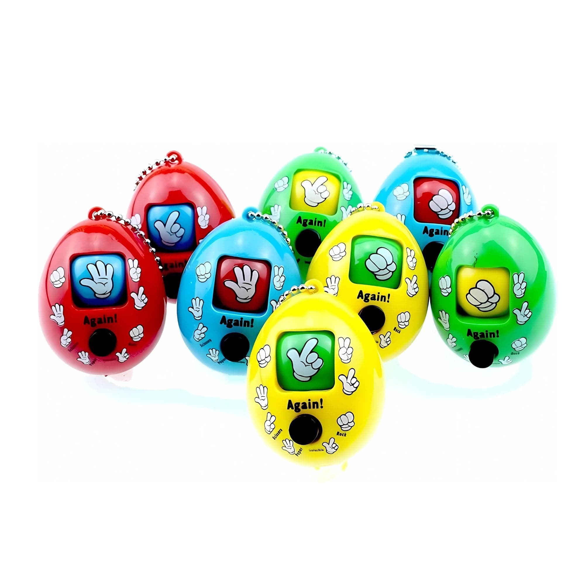 MONKEYTAIL 10 Pcs Rock Paper Scissors Game Key Chains - Birthday Return Gift