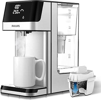 – Water Station, Hot & Ambient Filtered Water Dispenser, 2.2L Capacity, 6 Temperature Presets, Touch screen, UK Power Plug