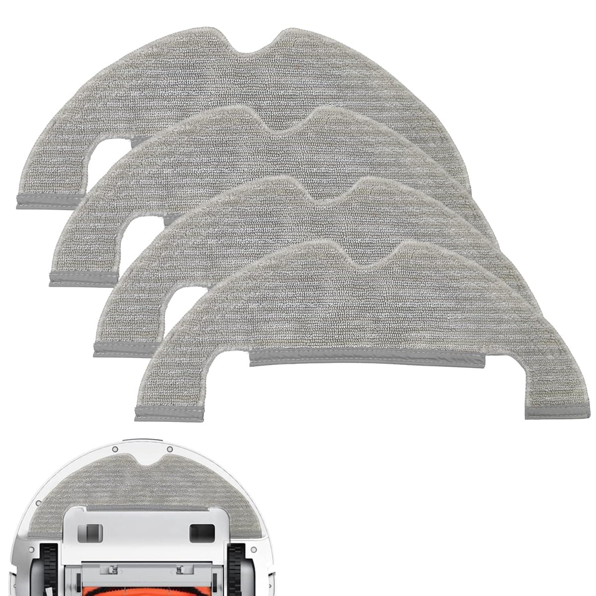 HASTHIP® Mopping Cloth for Mi Robot Vacuum Cleaner X10 Microfiber Absorbent Wet & Dry Use Mop Cloth Replacements for Vacuum X10.