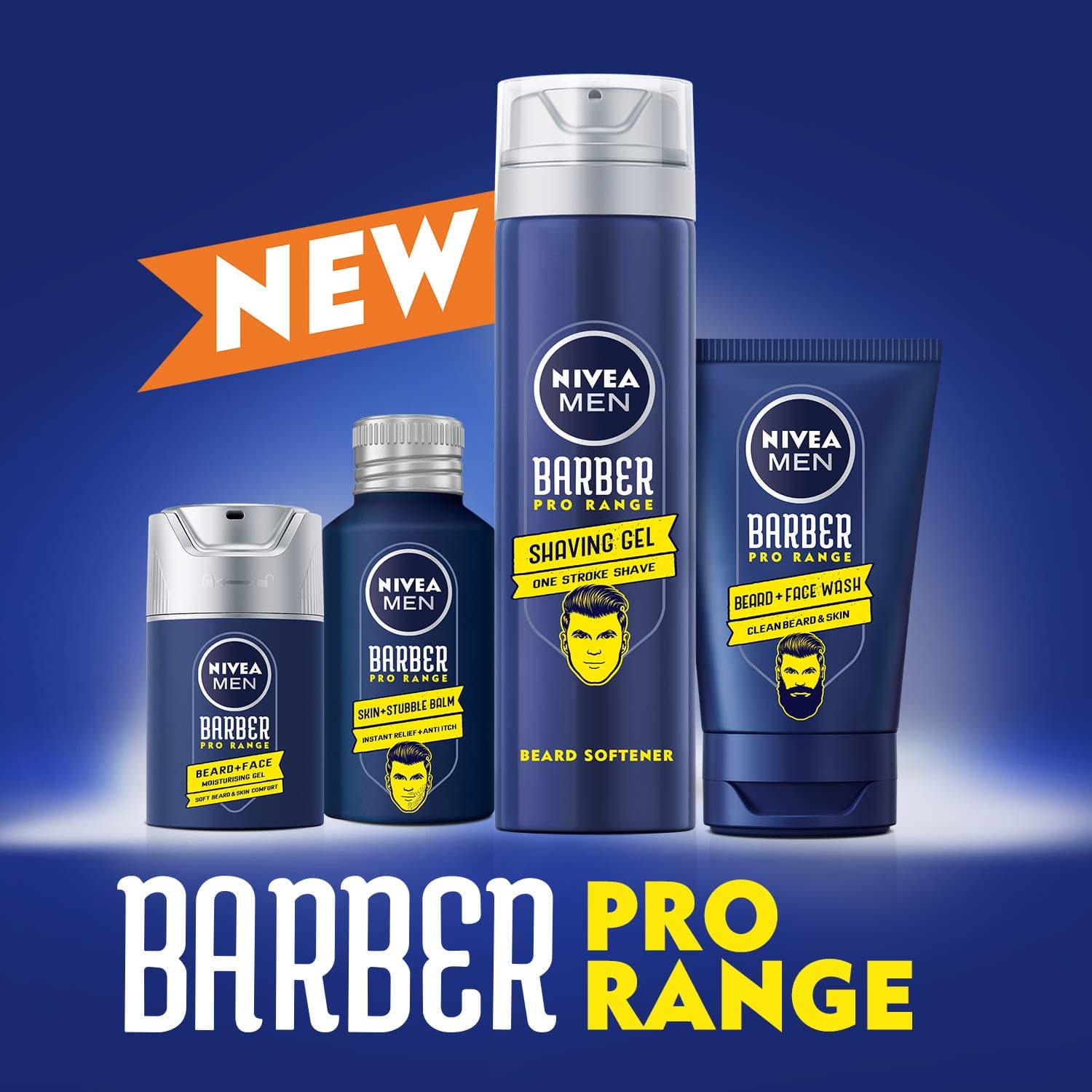 NIVEA MEN BARBER Pro Range Beard & Face Moisturizing Gel, 50ml
