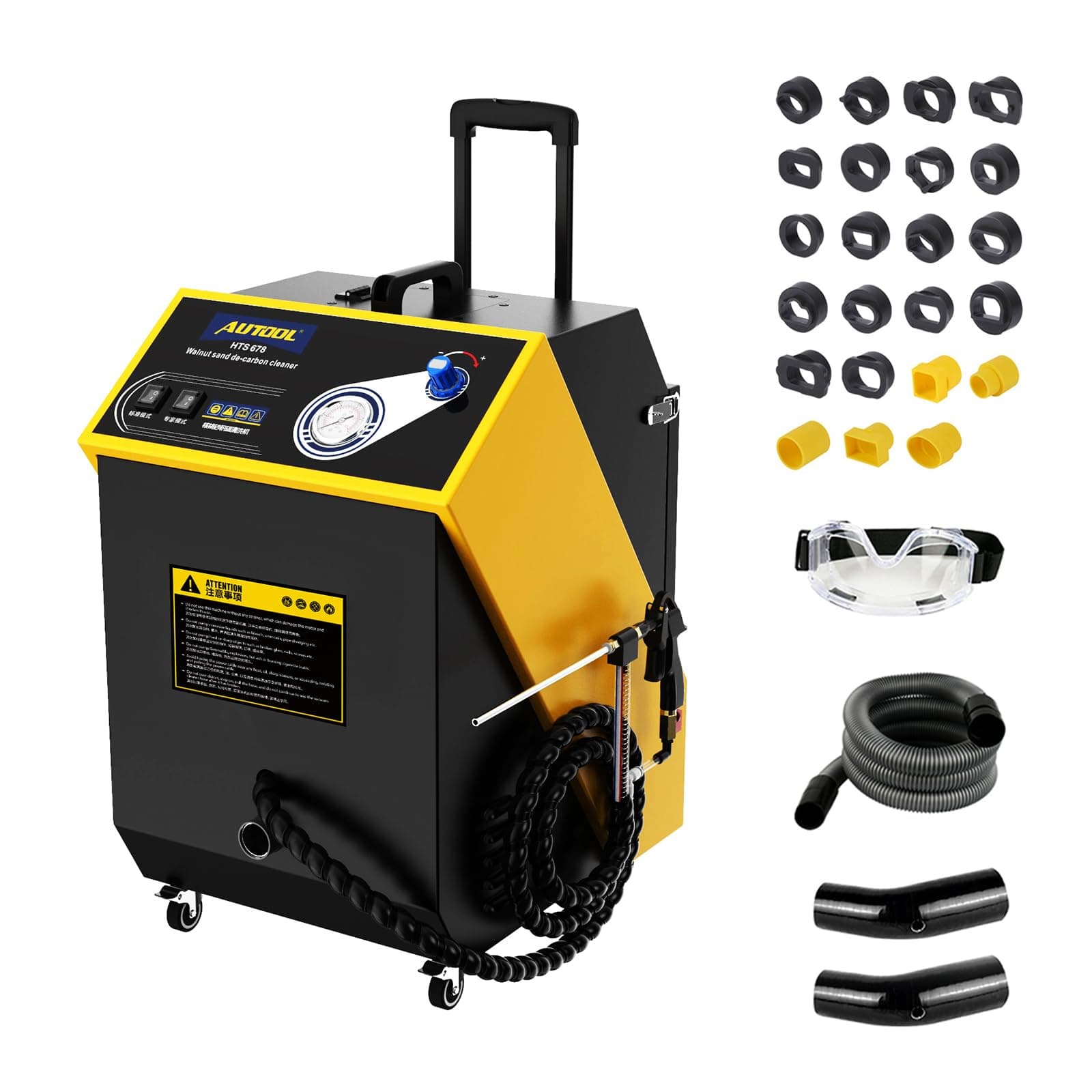 Automotive Engine Intake Pipe Valve Clean Machine Valvetronic System Walnut Powder Sand Carbon Deposits Cleaner AUTO Fuel Cleaning Tools