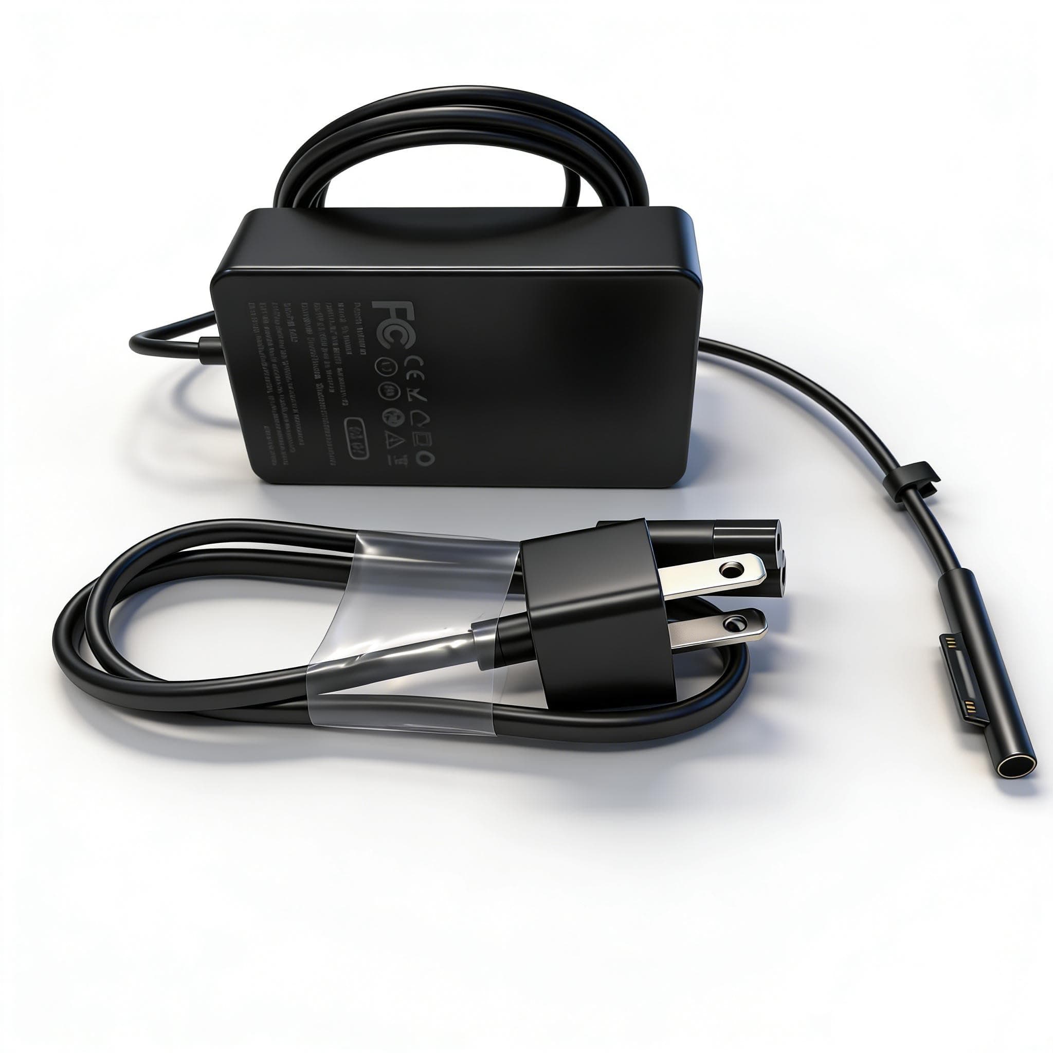 65W Power Adapter Charger Compatible with Microsoft Surface Pro 11, 10, 9, 8, 7+, 7, 6, 5, 4, 3, X; Surface Laptop 7, 6, 5, 4, 3, 2, 1; Surface Book 3, 2, 1; and Surface Go Tablet