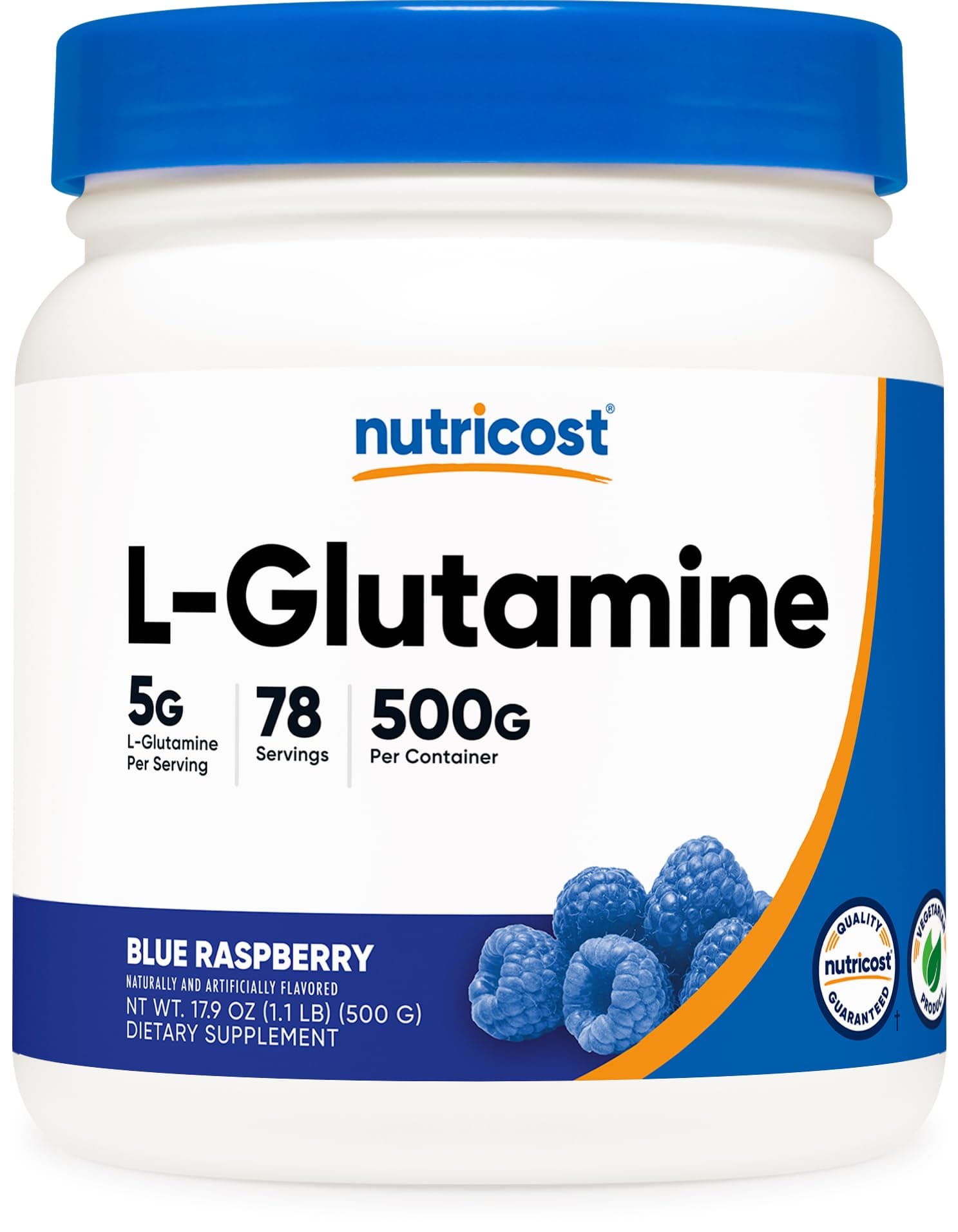 L-Glutamine Powder (500 Grams) (Blue Raspberry)