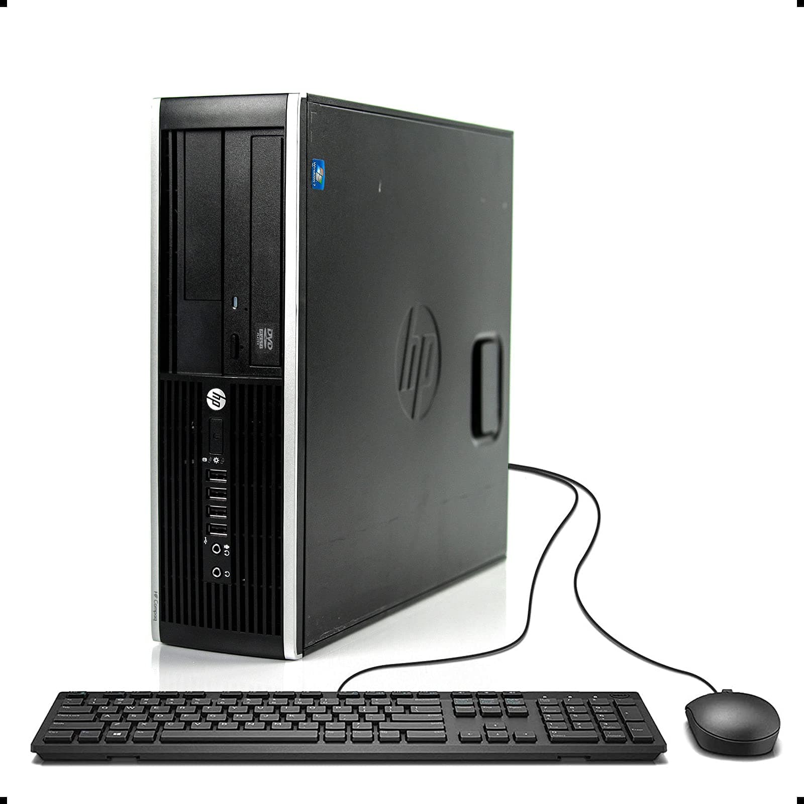 HP Compaq Prodesk 6200 Pro Slim Business Desktop Computer Small Form Factor (SFF), Intel i5-2400 up to 3.4GHz, 8GB DDR3, 1TB HDD + 128GB SSD, DVD, Windows 10 Pro 64 Bit (Renewed)