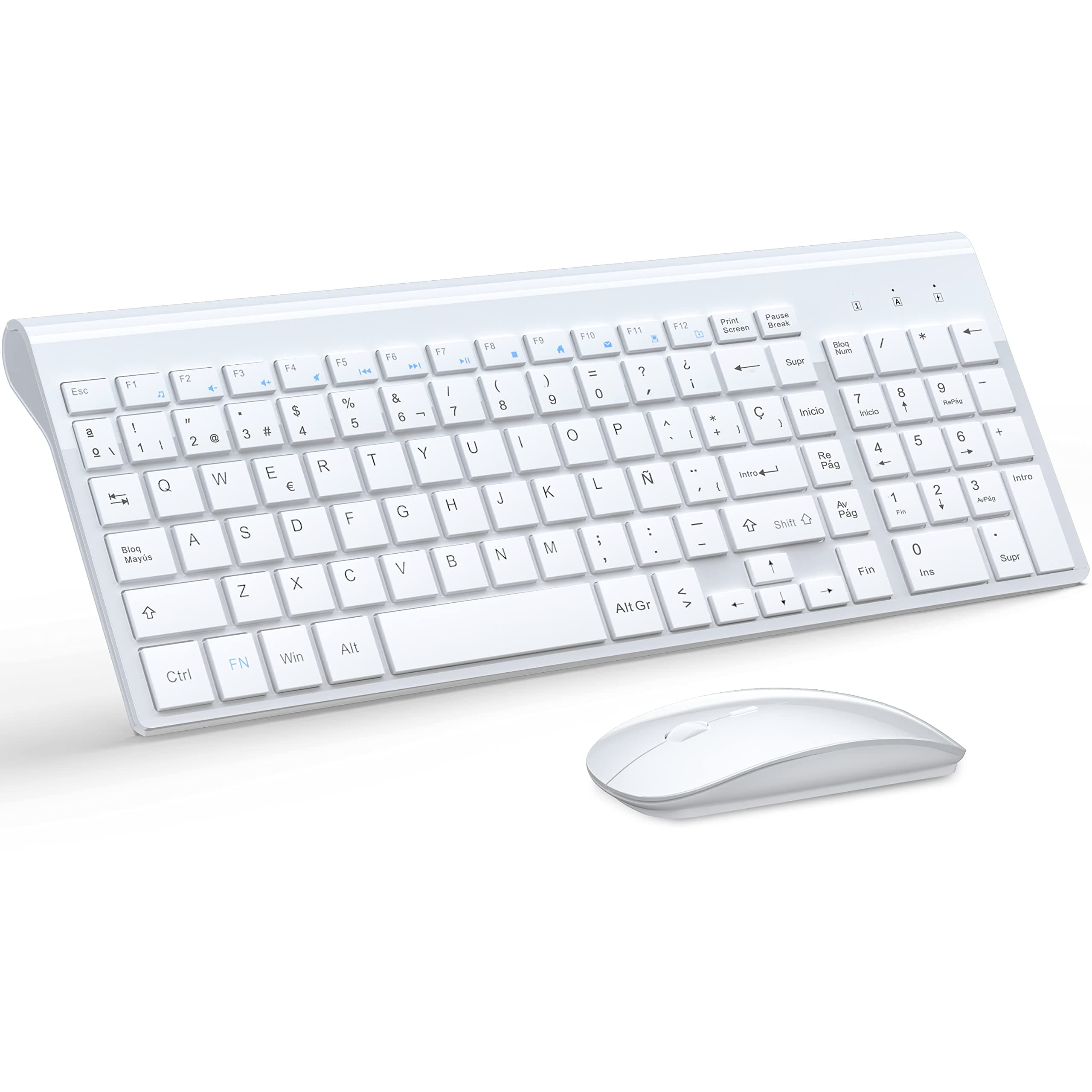 Keyboard and Mouse Wireless -white