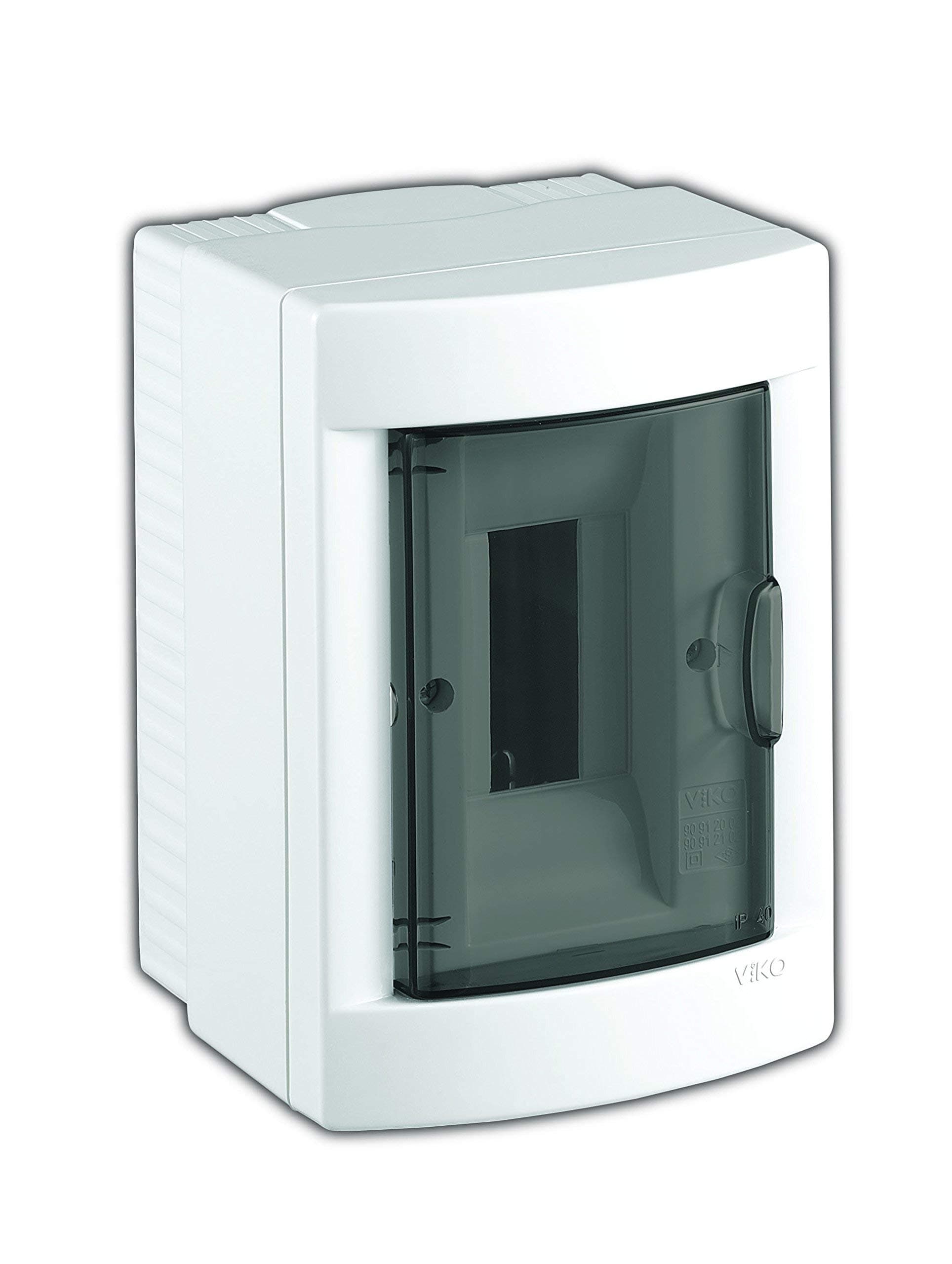 Surface-Mounted Small Distribution/Fuse Box/Distribution Box Surface-Mounted IP40 2,4,6,8,12,16,24,36 Module, 1,2,3 Row with DIN Rail + PE/N Terminals