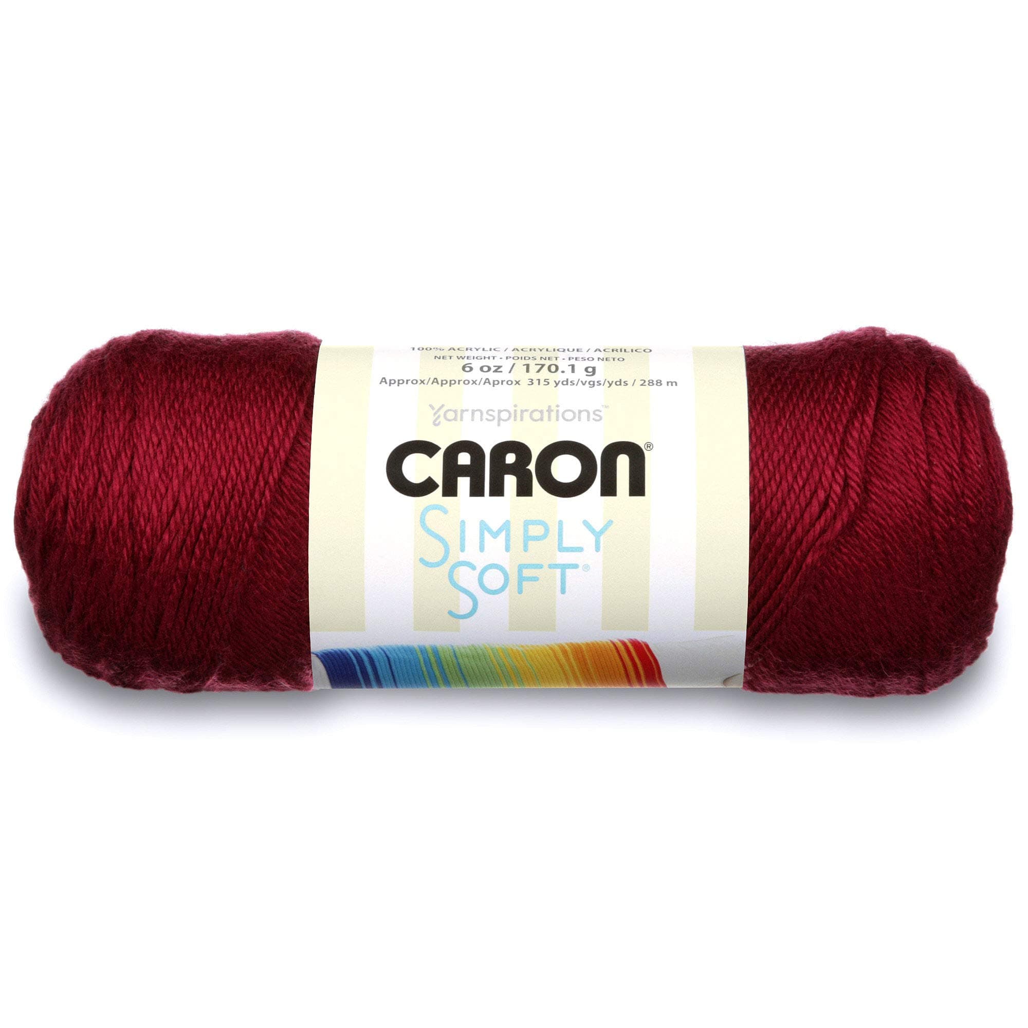 Caron Burgundy Yarn