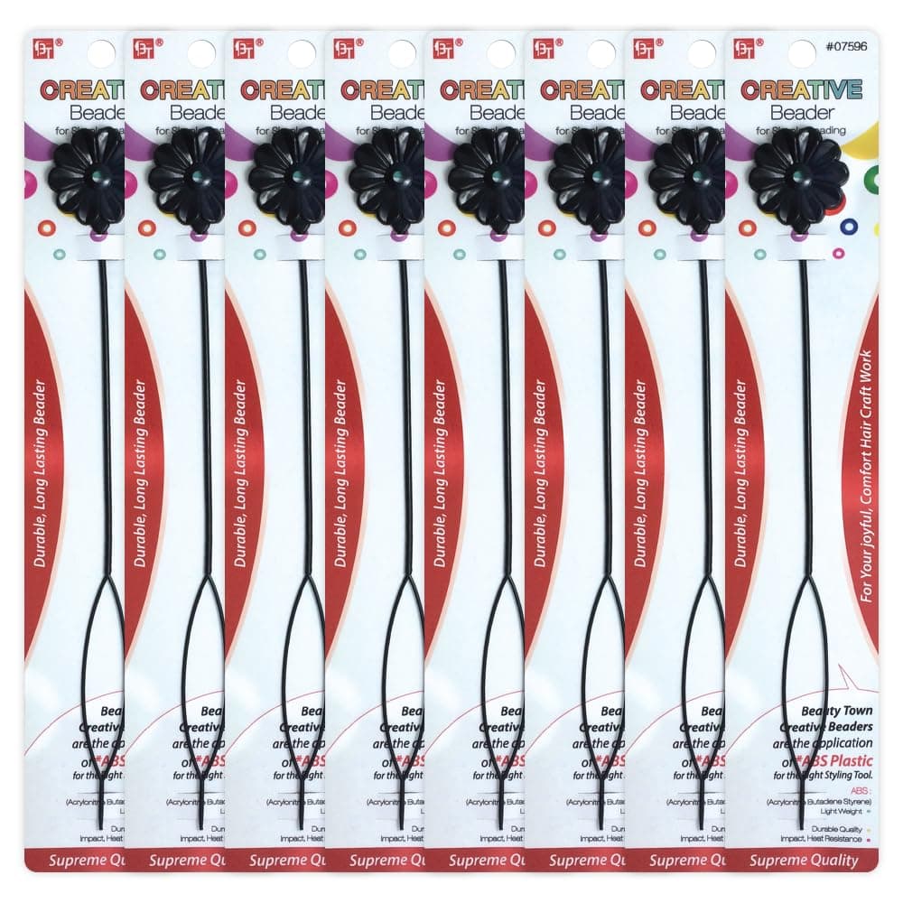 4 Pcs Beaders Flower Daisy Shaped Durable Long Lasting Simple Beading Tool for Jewelry DIY Hair Braiding Bracelet Ornaments Crafts