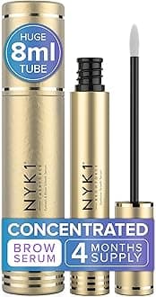 CONCENTRATED Eyebrow Growth Serum For Thicker Brows (XL - 8ml) BrowForce Eyebrow Serum To Grow Brows Fuller Thicker Natural Eye Brow - Advanced Brow Growth Serums Formula For Eyebrows Regrowth