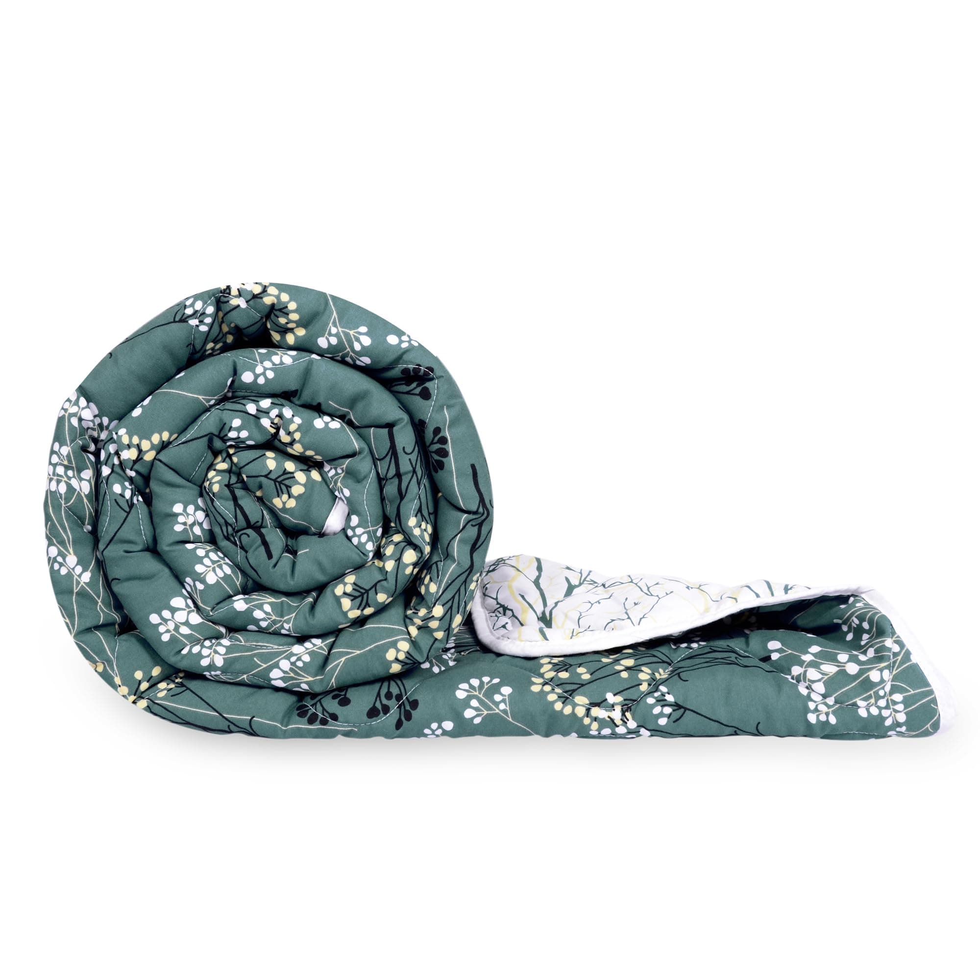 Divine Casa 120 GSM Microfiber Single Bed Comforter | Soft & Lightweight Reversible AC Blanket | All-Season 3-Layered Quilt | 230 x 140 cm, Beetle Grey