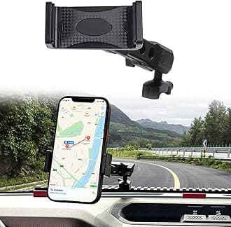 for Jeep Wrangler Bronco Dash Phone Holder, Phone Mount for Jeep Wrangler JK JL 2007-2023 Ford Bronco 2021 2022 2023 2024 2/4 Door Accessories,360°Adjustable Phone Mount Interior Accessories