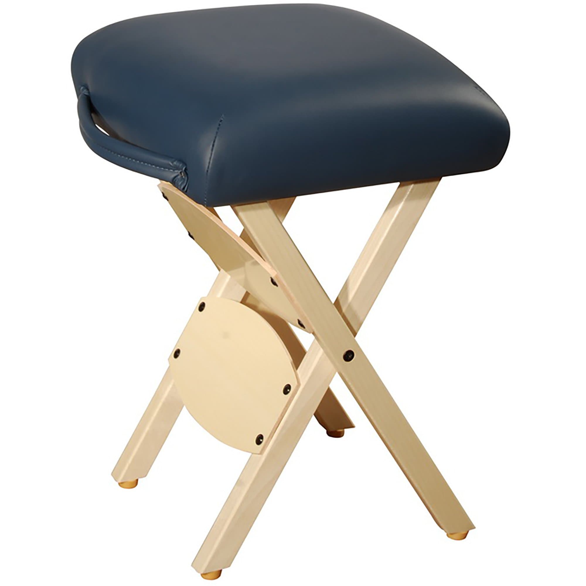 Master Massage Wooden Handy Stool Folding Massage Stool Stepping Stool Chair (Royal Blue)