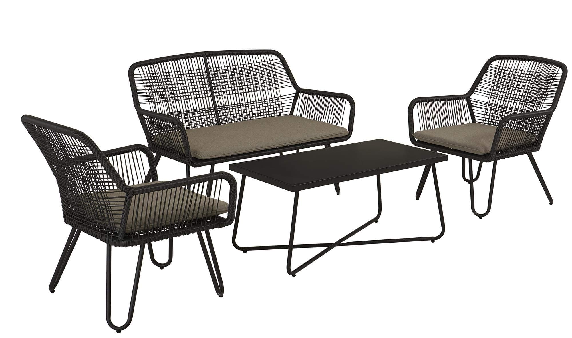 Novogratz Marli 4 Piece Conversation Set