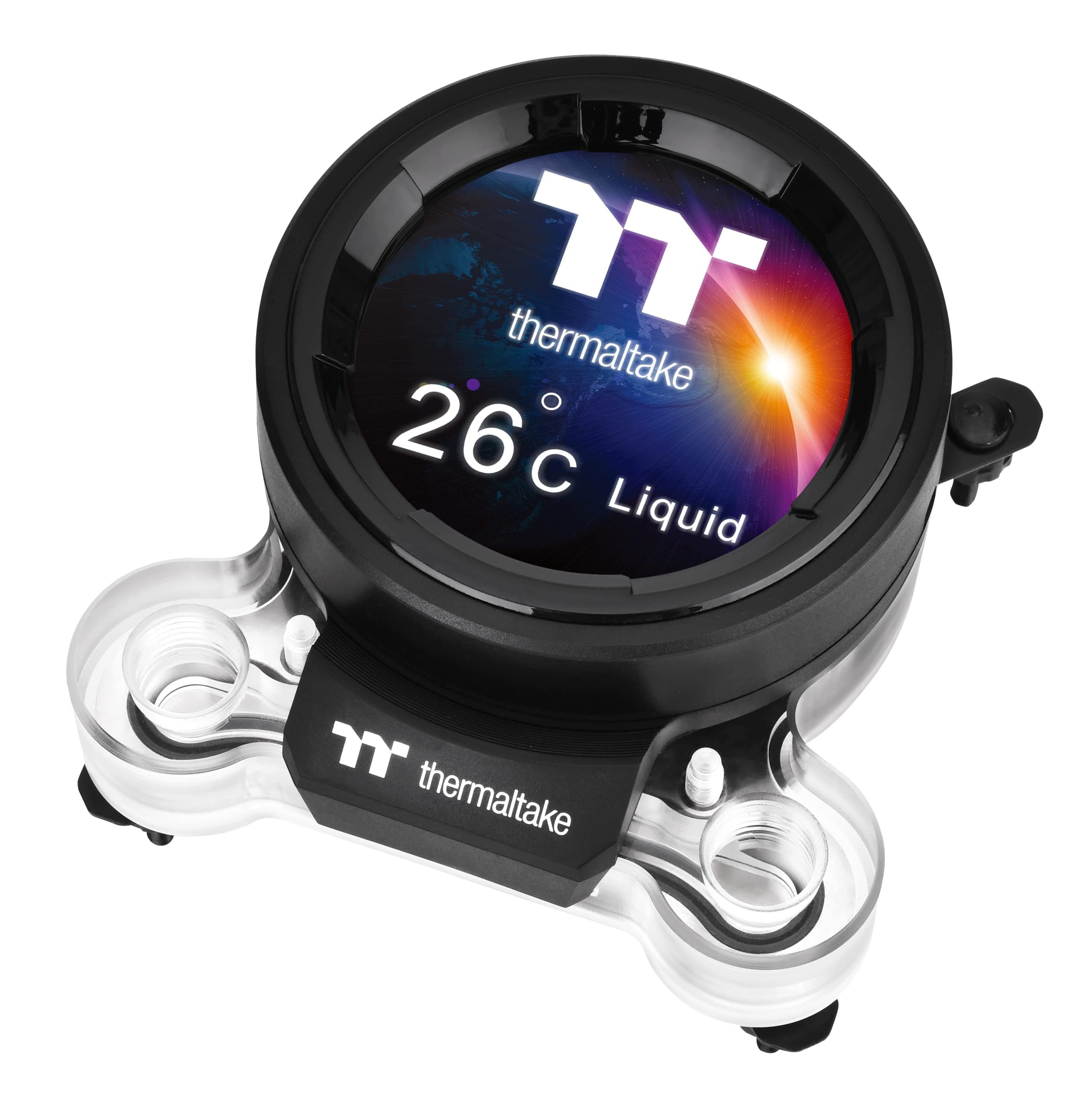 Thermaltake Pacific MX2 Ultra 2.1 Inch LCD Display CPU Water Block, LGA 1700, 92mm, Desktop, Server