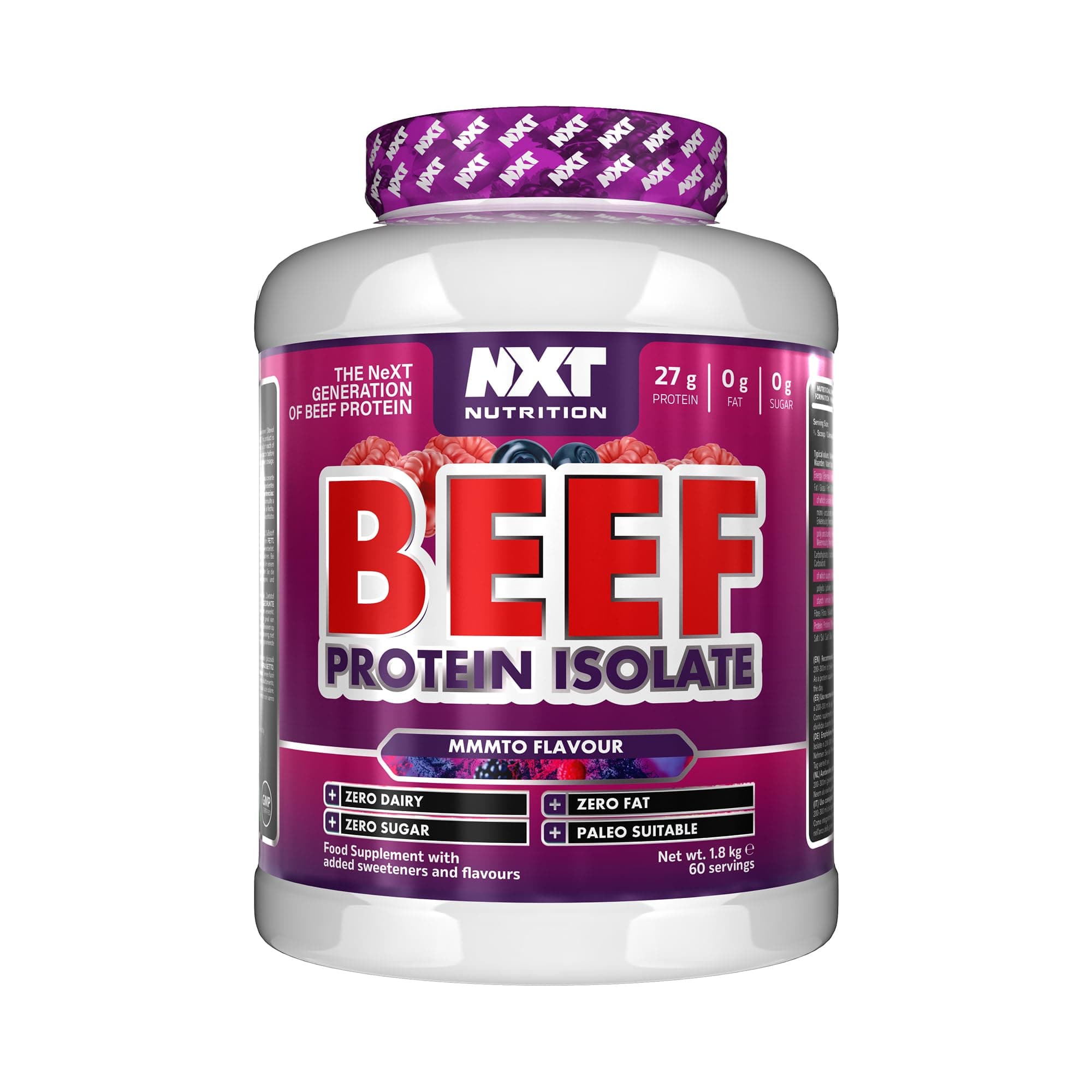 NXT Beef Protein Isolate MMMTO 1.8kg 60 Servings