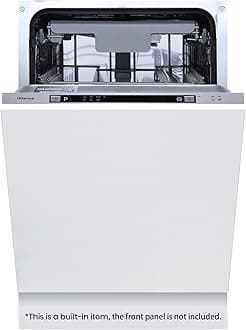 Hisense HV523E15UK 10 Places Slimline Fully Integrated Dishwasher White with 30 Minutes Quick Wash [Energy Class E]