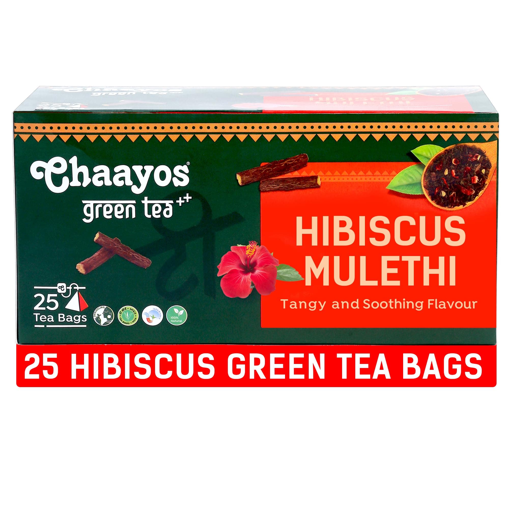 Hibiscus Mulethi Green 25 Pyramid Teabags
