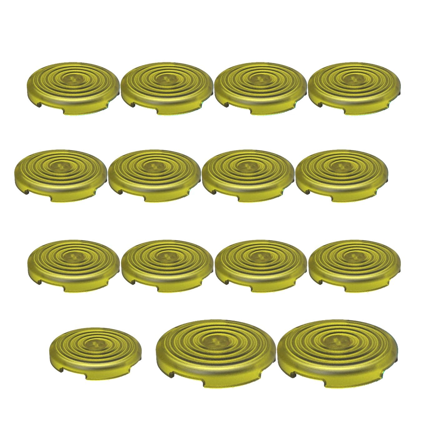 15pcs Arcade Button Caps for Mechanical Push Buttons Punk Workshop button Caps - Yellow