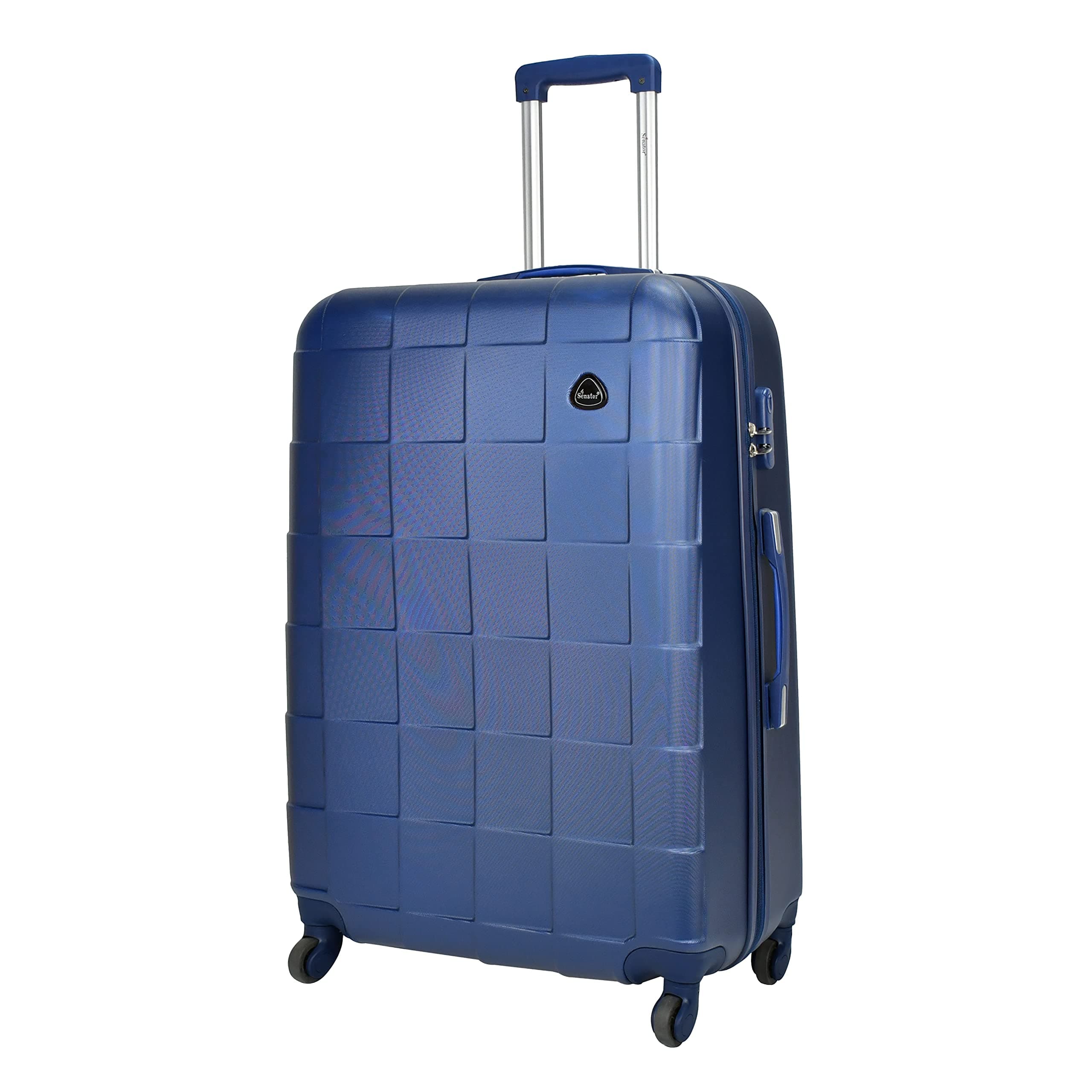 Hard Shell Luggage Extra Large Size Lightweight ABS A207 | Check-In Luggage with Spinner Wheels 4 (Checked Luggage 32-Inch, Navy Blue)