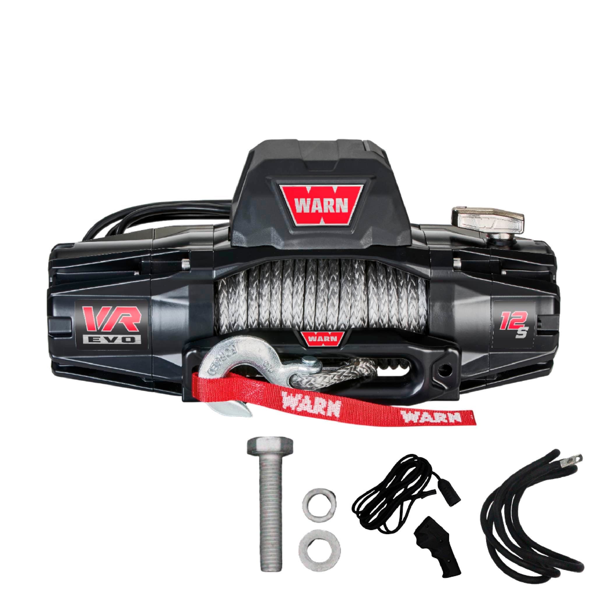 Warn Vr Evo 12-S, 12,000 Lbs Winch With Synthetic Rope & Wireless Remote, 12V, 103255