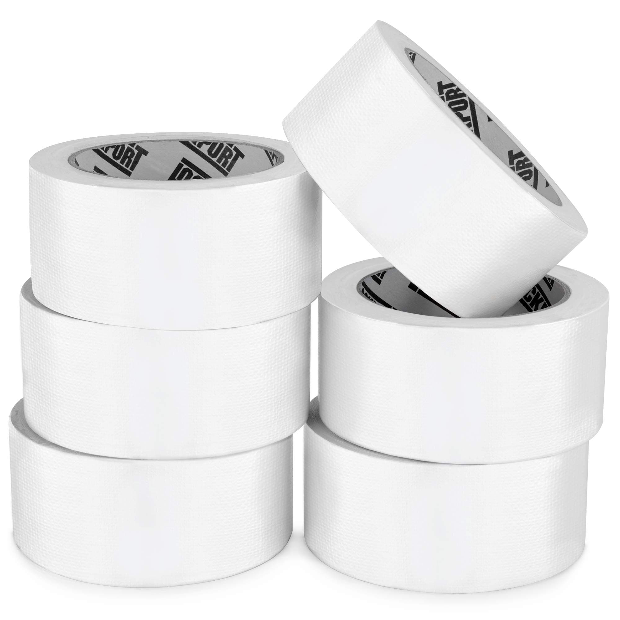 Lockport White Duct Tape - Roll Multi 6 Pack 20 Yards x 2 Inch - Waterproof - No Residue - Duct Tape Bulk Value