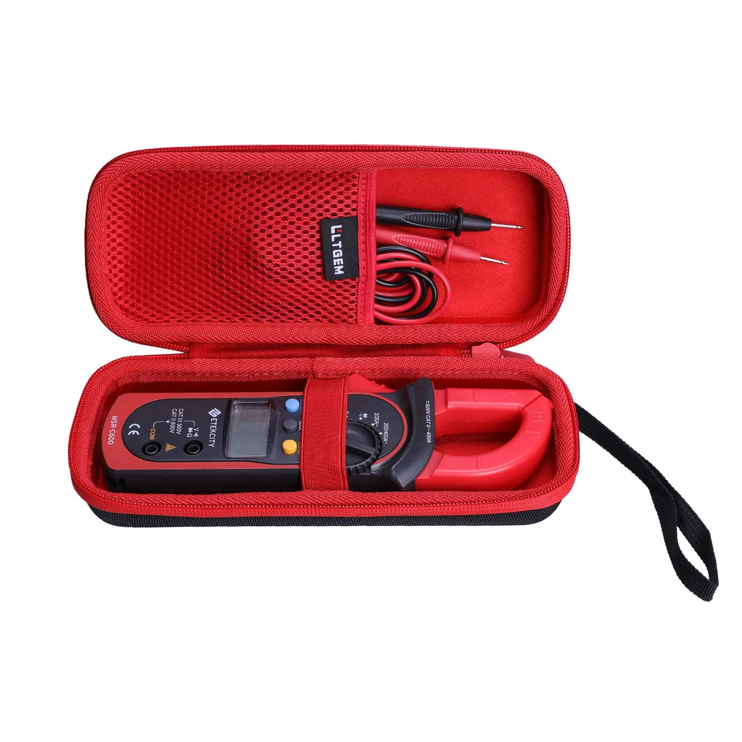 LTGEM EVA Hard Case for Digital Clamp Multimeter Voltage Tester, Compatible with AstroAI 4000 or 2000 Counts/Etekcity MSR-C600/Proster 6000 Counts/KAIWEETS HT206D clamp Meter。