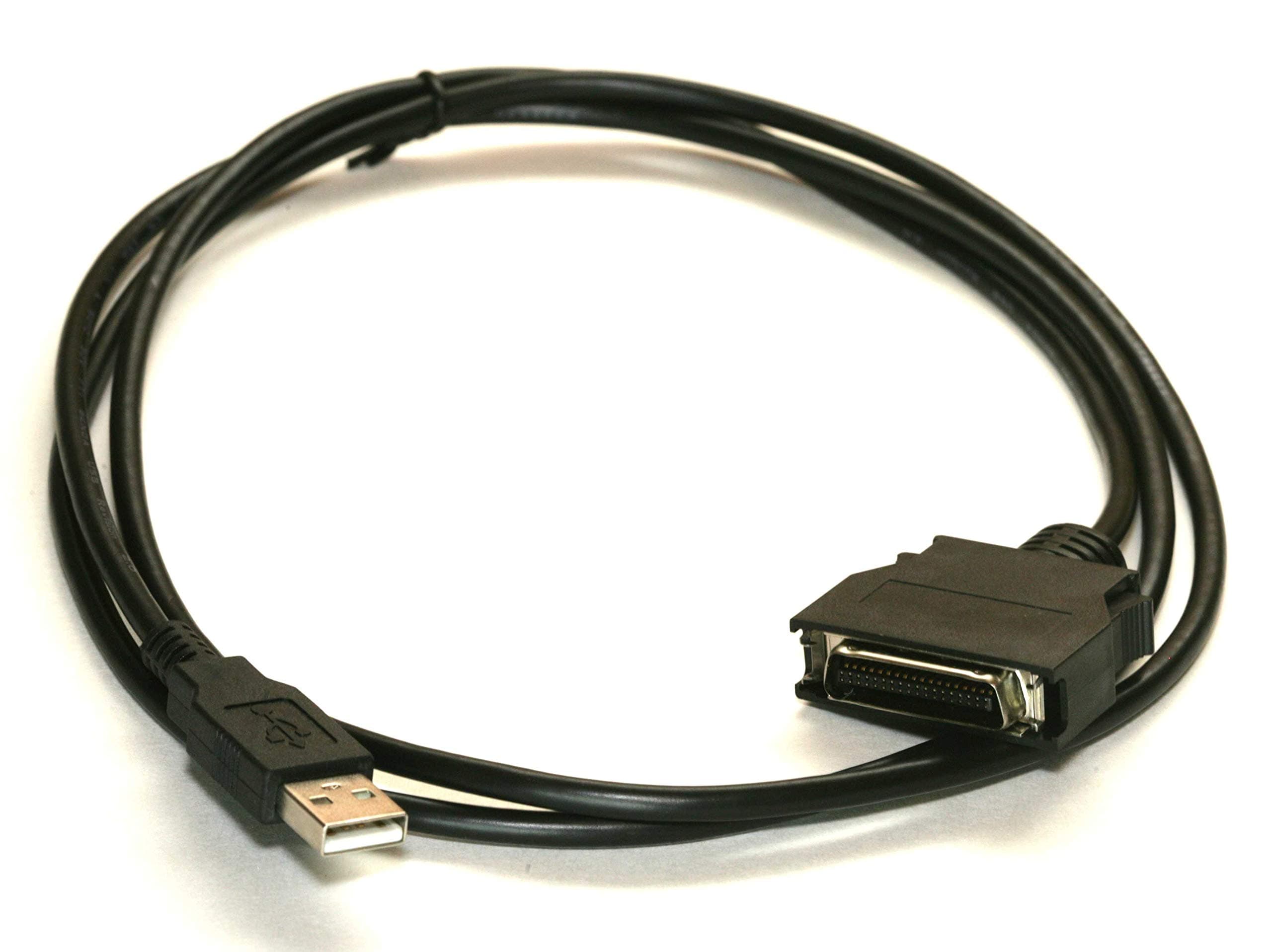 PCCables.com USB Printer IEEE-1284 Cable 5FT with Centronics C-Connector HPCN36