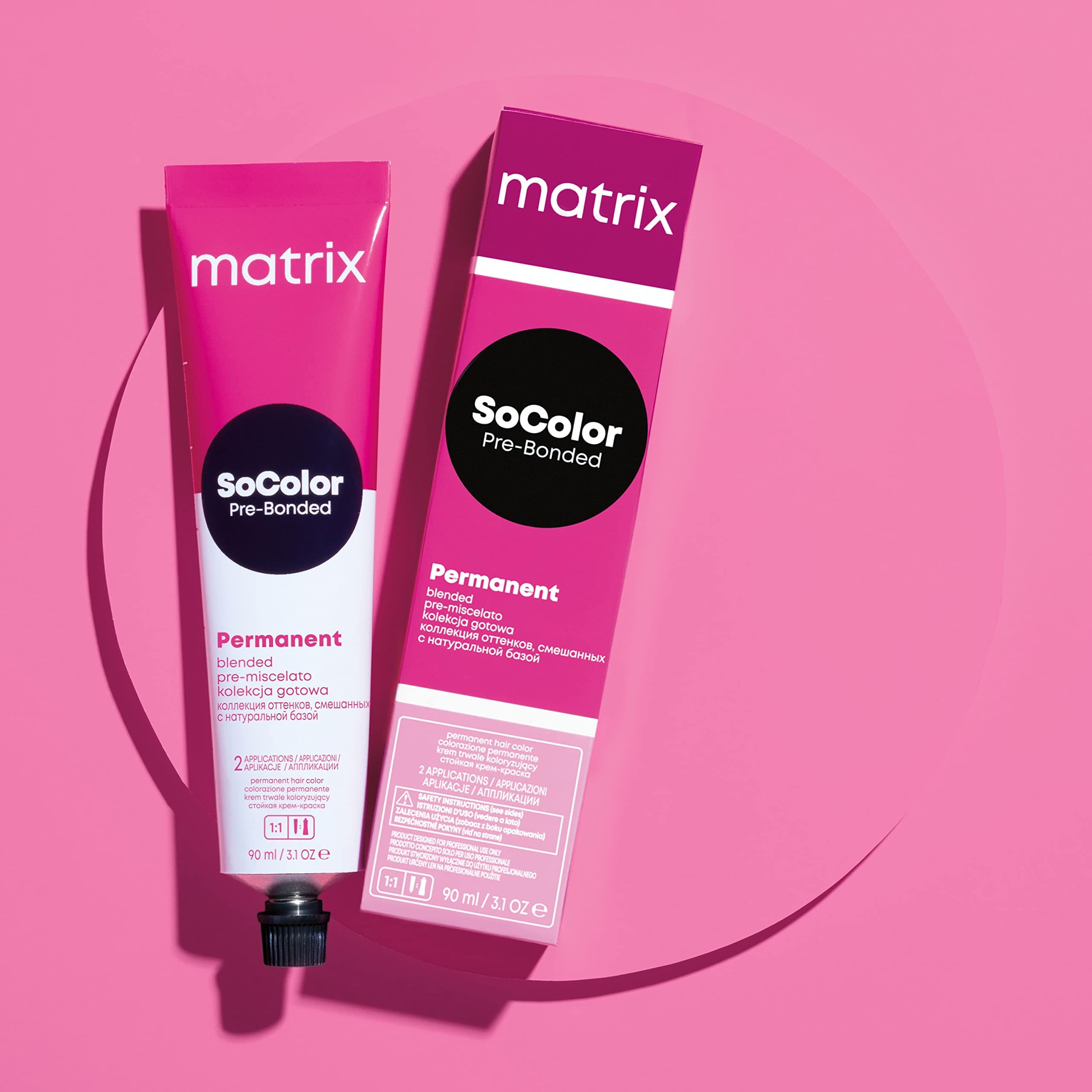 NEW MATRIX SOCOLOR PRE-BONDED PERMANENT COLOR 90ML - 4MA
