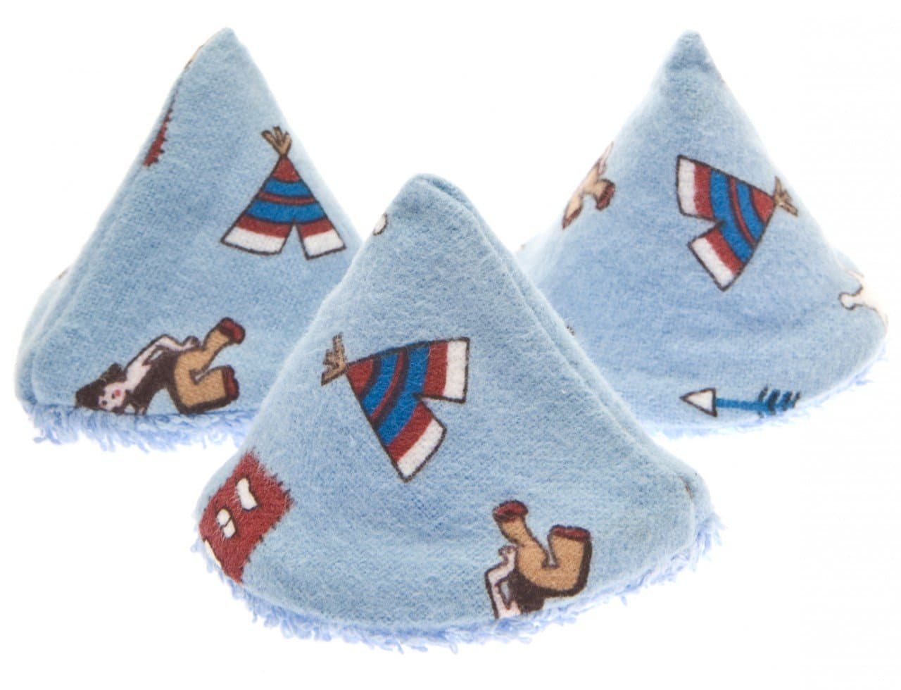 Peepee Teepee for the Sprinkling WeeWeee, Baby Pee Shield, Wild West Blue Design -5 Pack