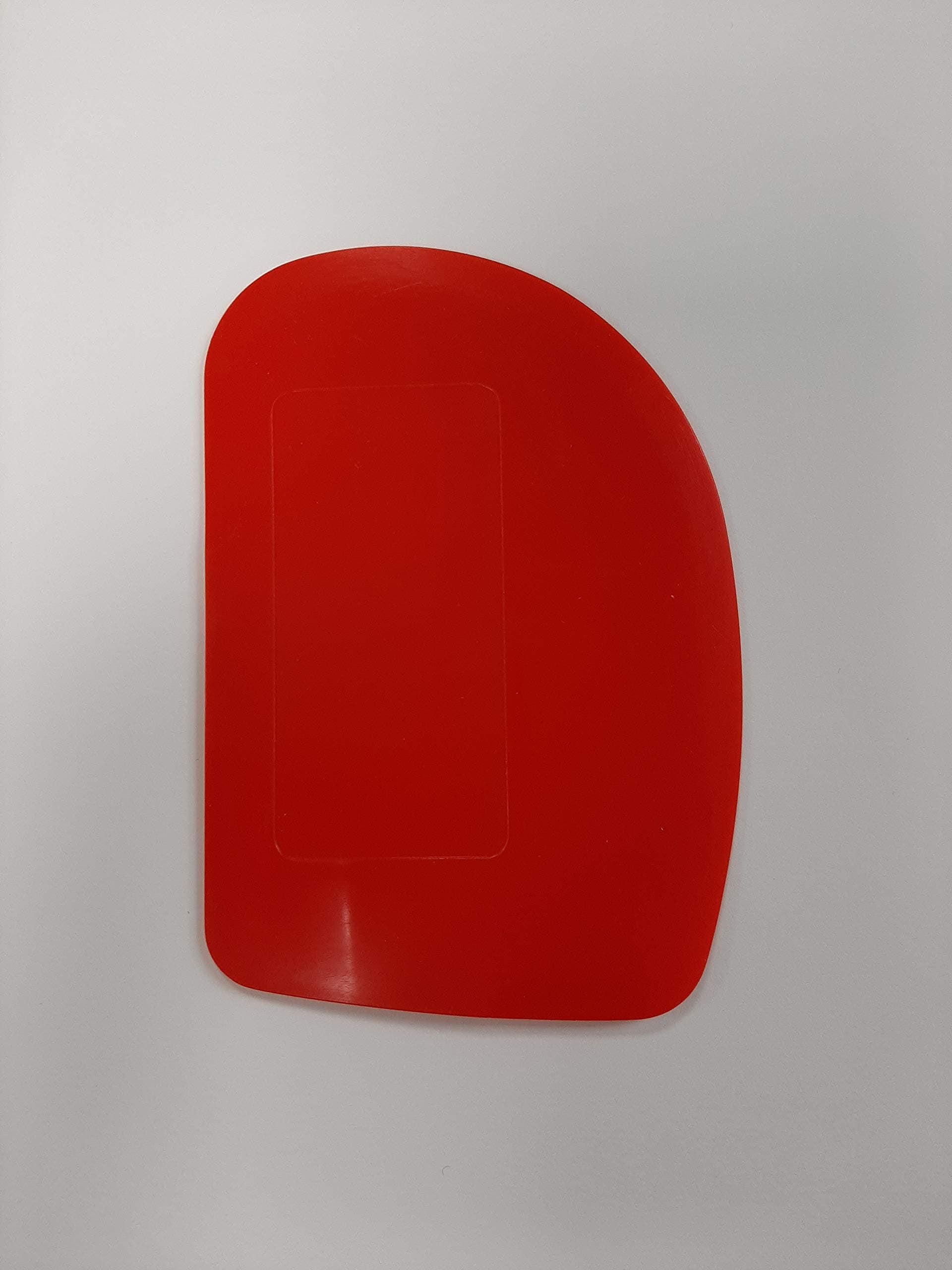 Professional Plastic Dough Scraper Red