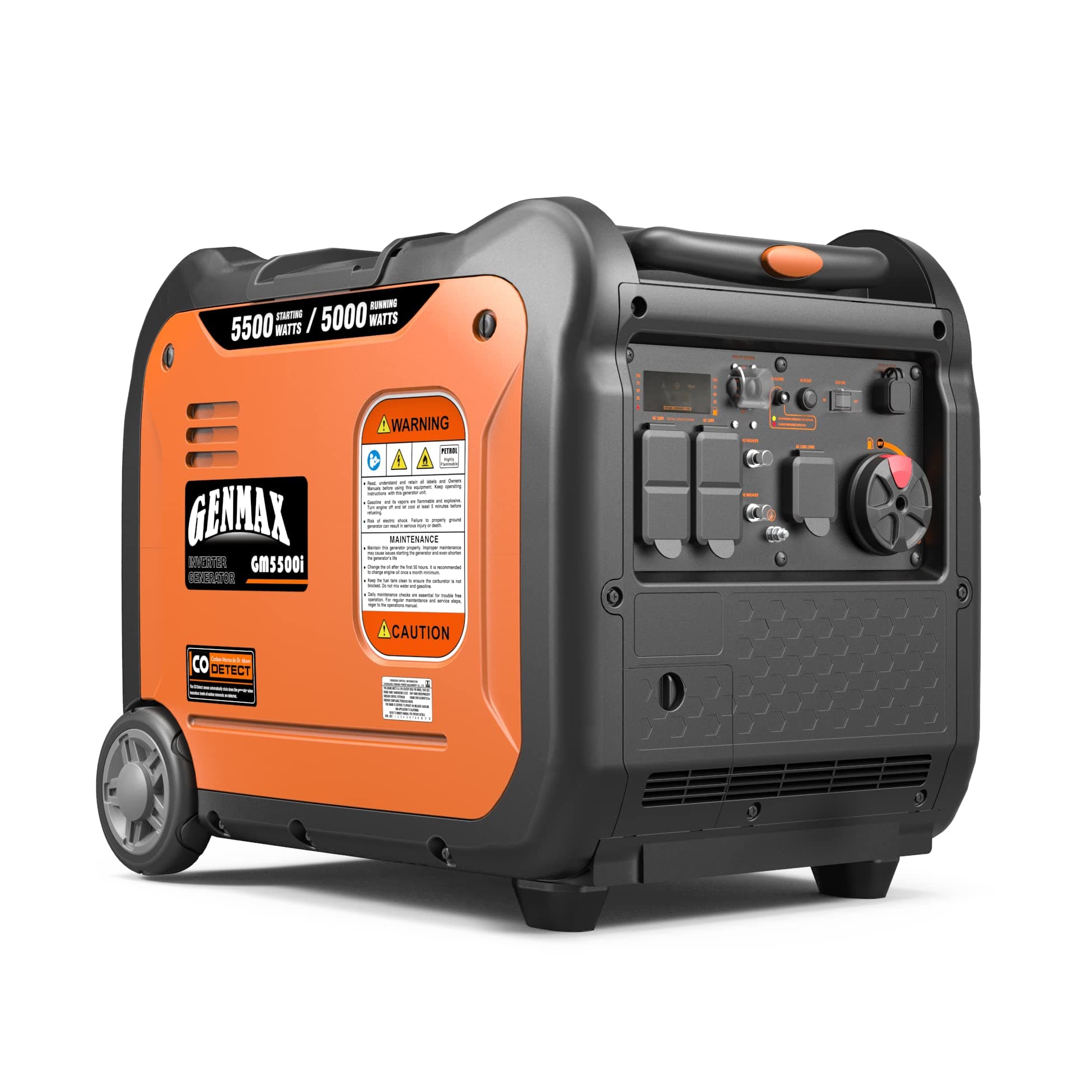 GENMAX Generator，EPA Compliant, Eco-Mode Feature, Ultra Lightweight for Backup Home Use & Camping