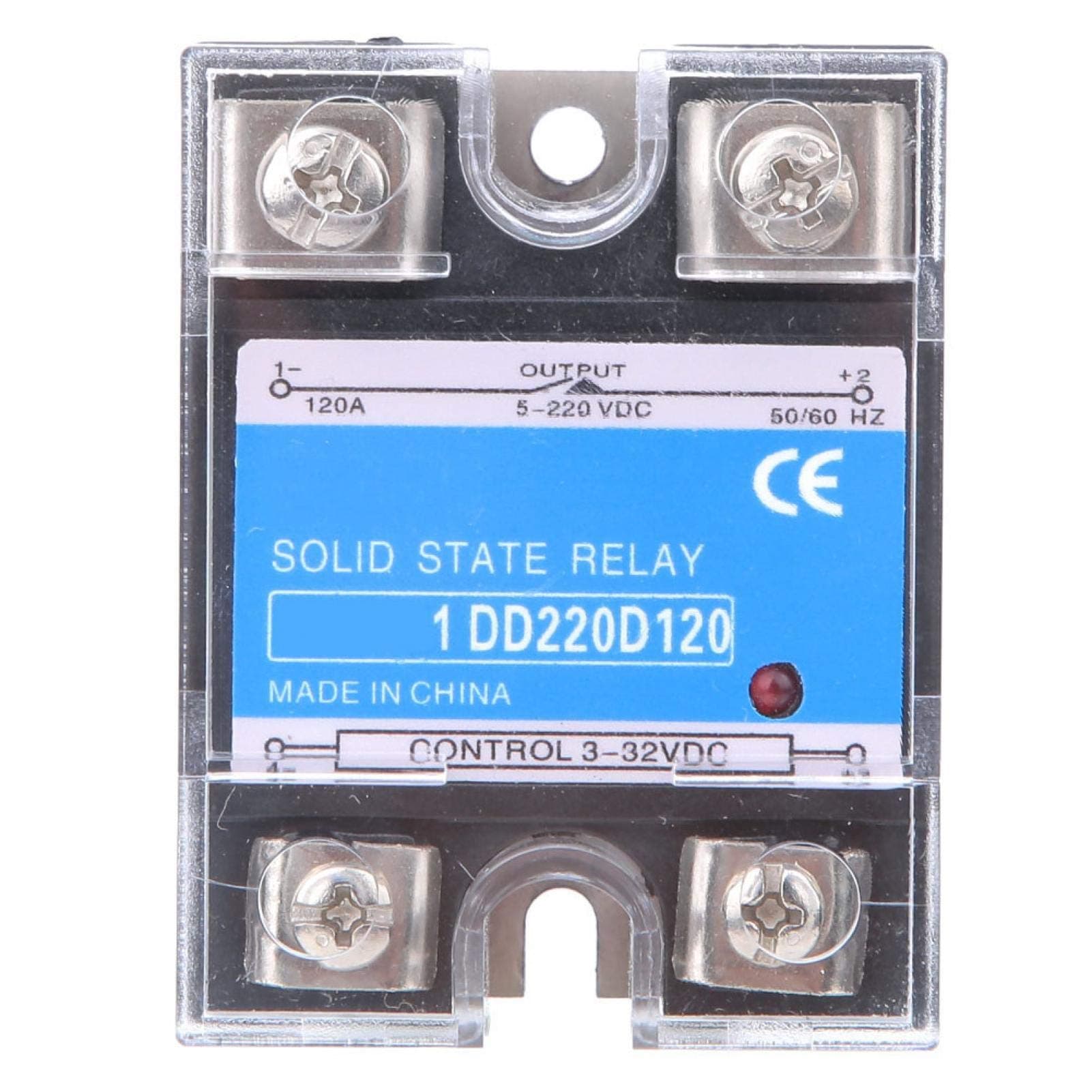 Walfront BERM State Relay DC to DC State Relay 10-120A Load Current Optional 3-32VDC Input 5-220VDC Load Control Relay(120A)