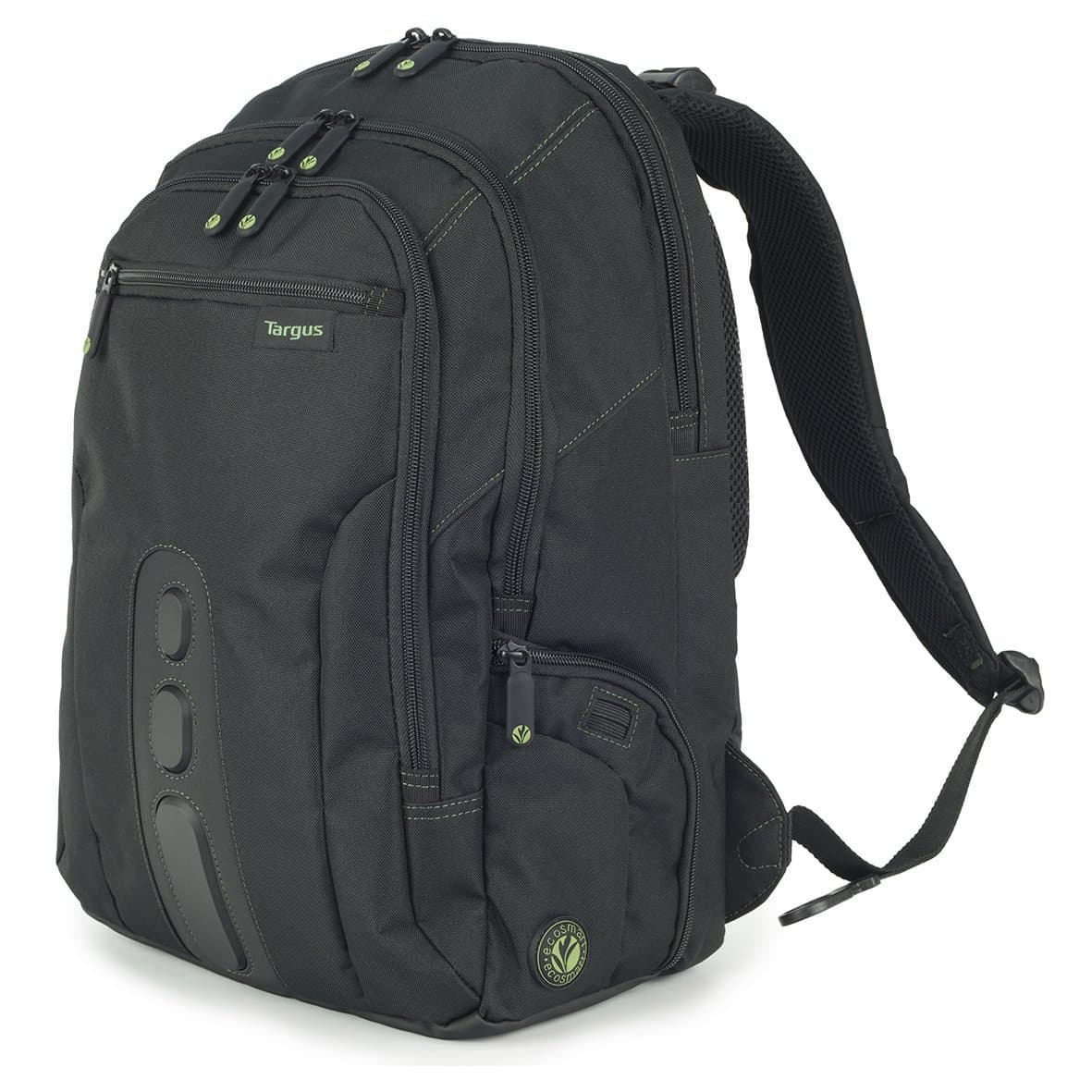 Targus 15.6" Spruce EcoSmart Checkpoint Friendly Backpack, Made From Recycled Bottles, Durable, TSA Friendly, 27L (TBB013US)