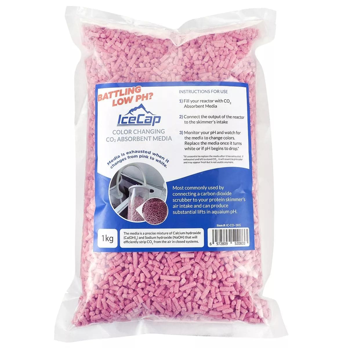 Color Changing CO2 Absorbent Media 1kg