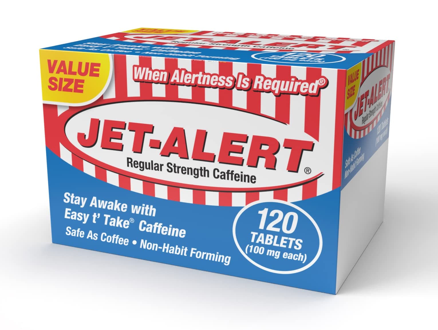 Jet-Alert 100 MG Each Caffeine Tab 120 Count
