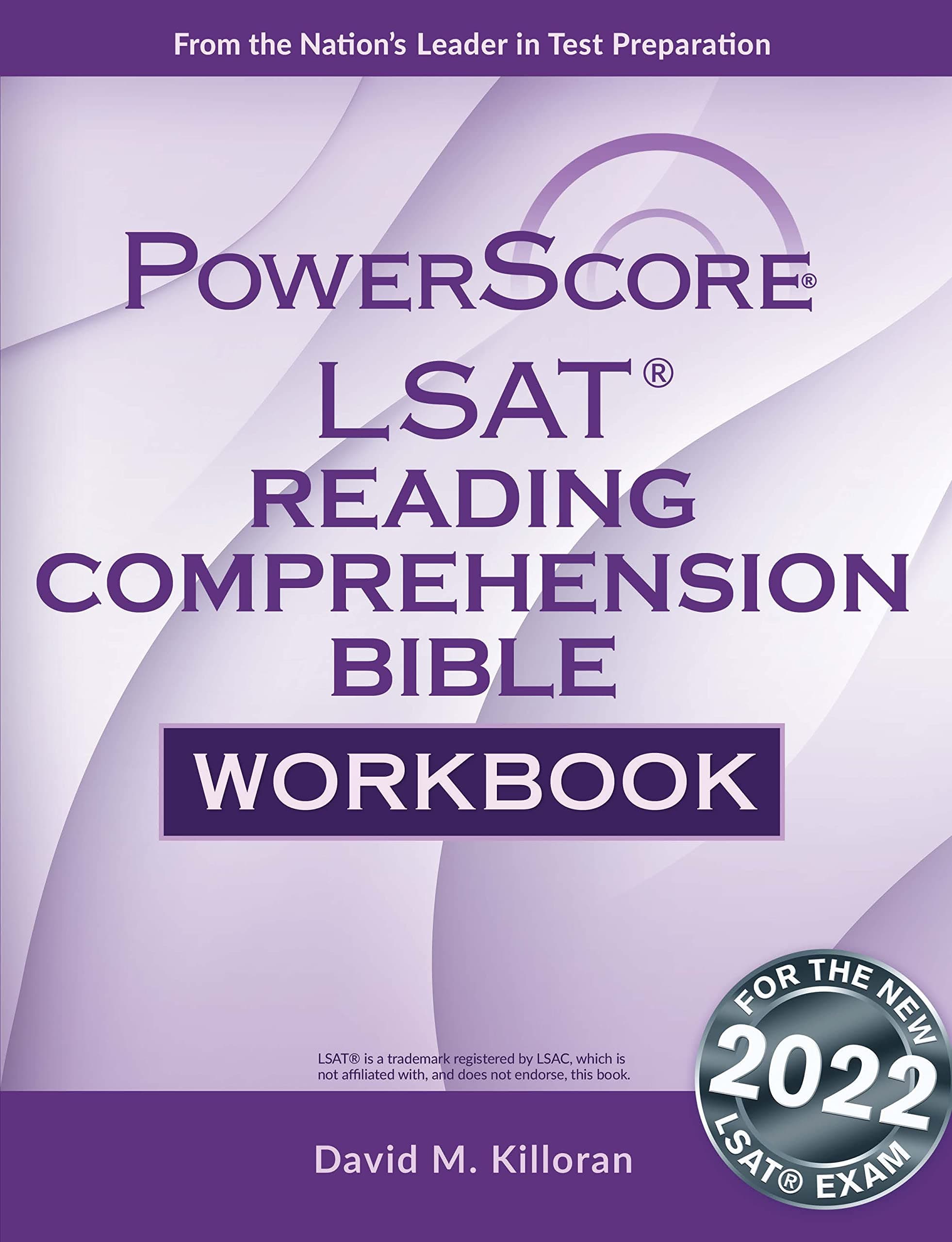 The Powerscore Lsat Reading Comprehension Bible Workbook Paperback – 31 January 2021