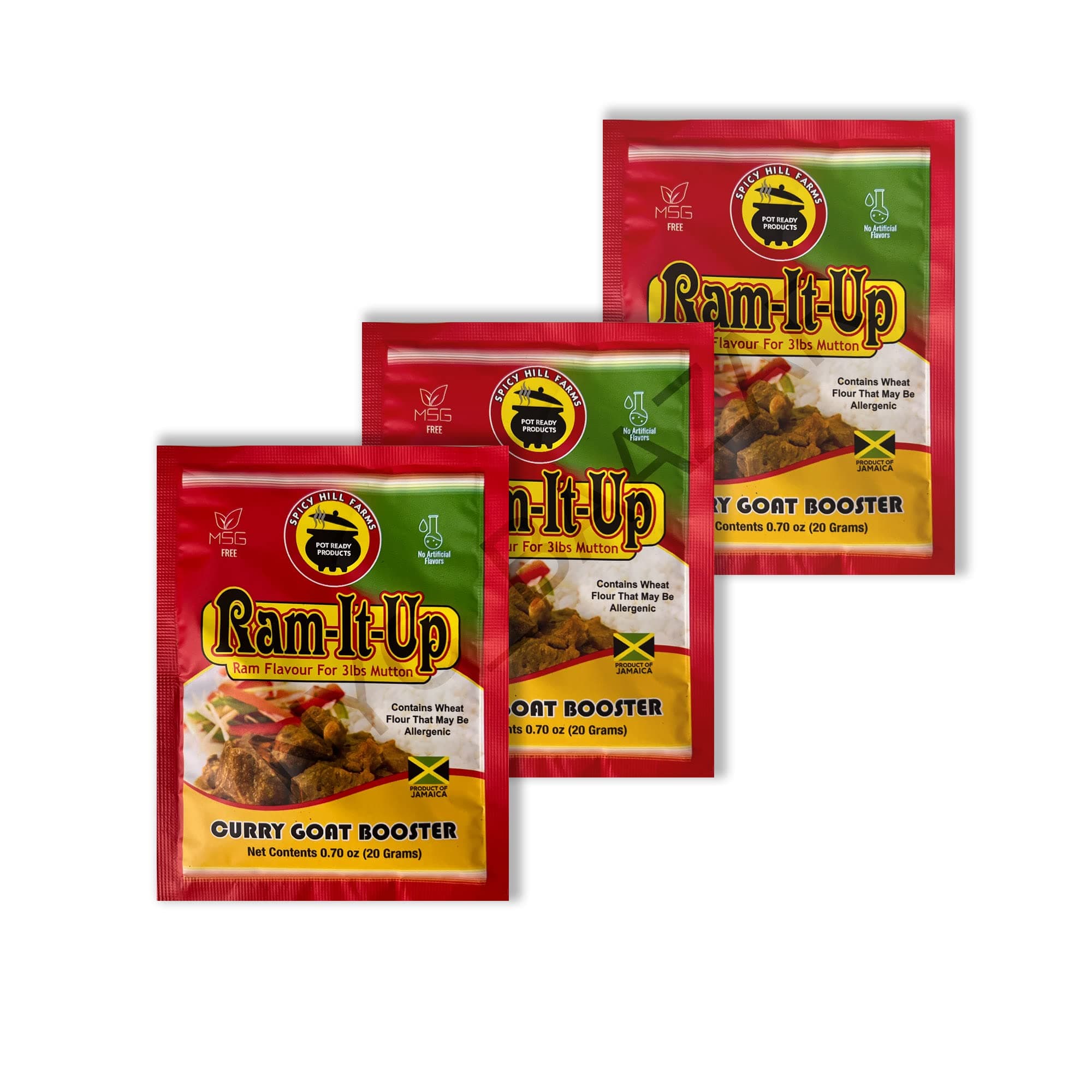Ram-It-Up Curry Goat Booster 0.70 Ounce (Pack of 3)