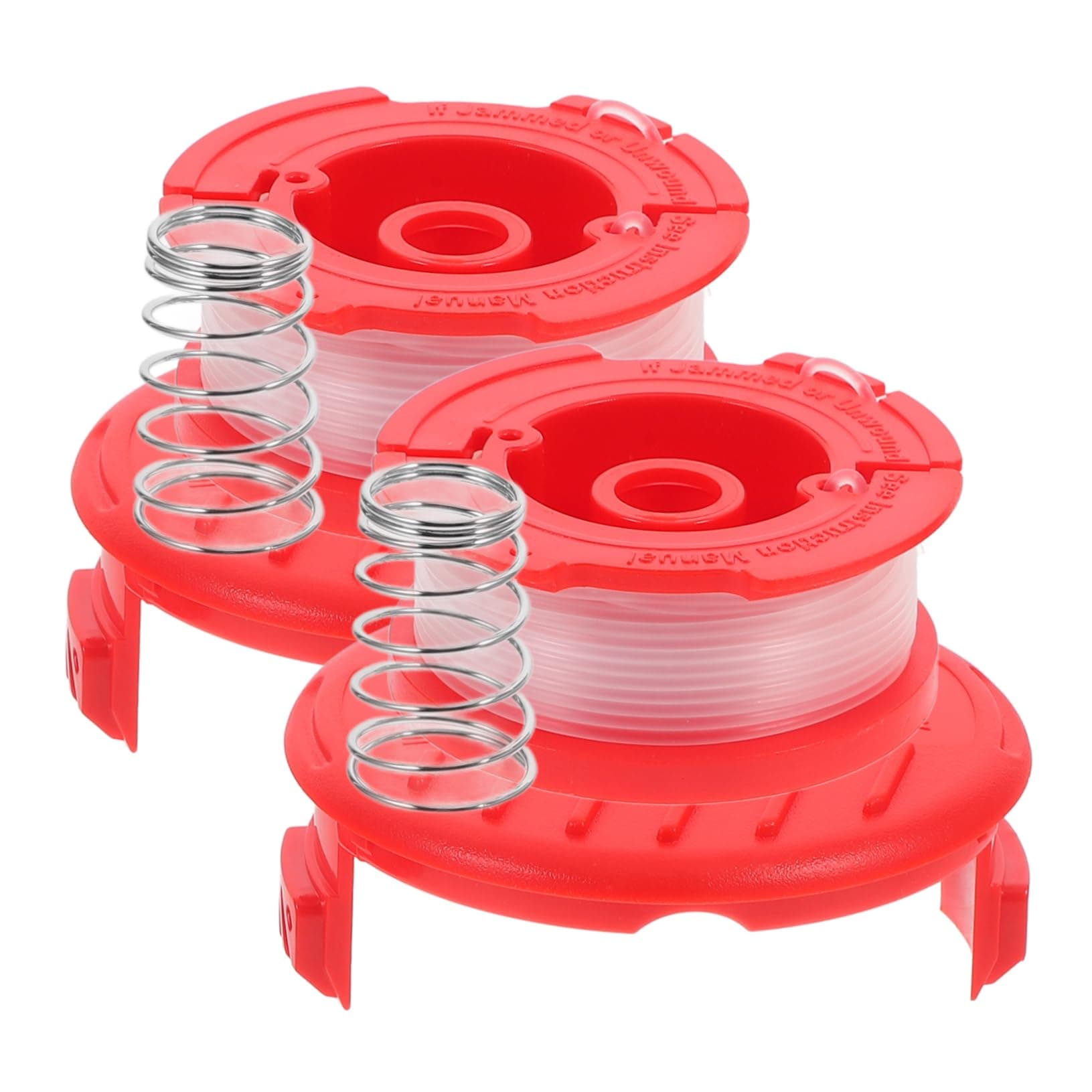 Yardwe 2 Sets Grass Cutting Reel Mower Accessory Line Trimmer Line Mowing Mower Spool Mowing Line Trimmer Mowing Spool Grass Eater Spool Grass Trimming Spool Grass Trimming Line Red Abs